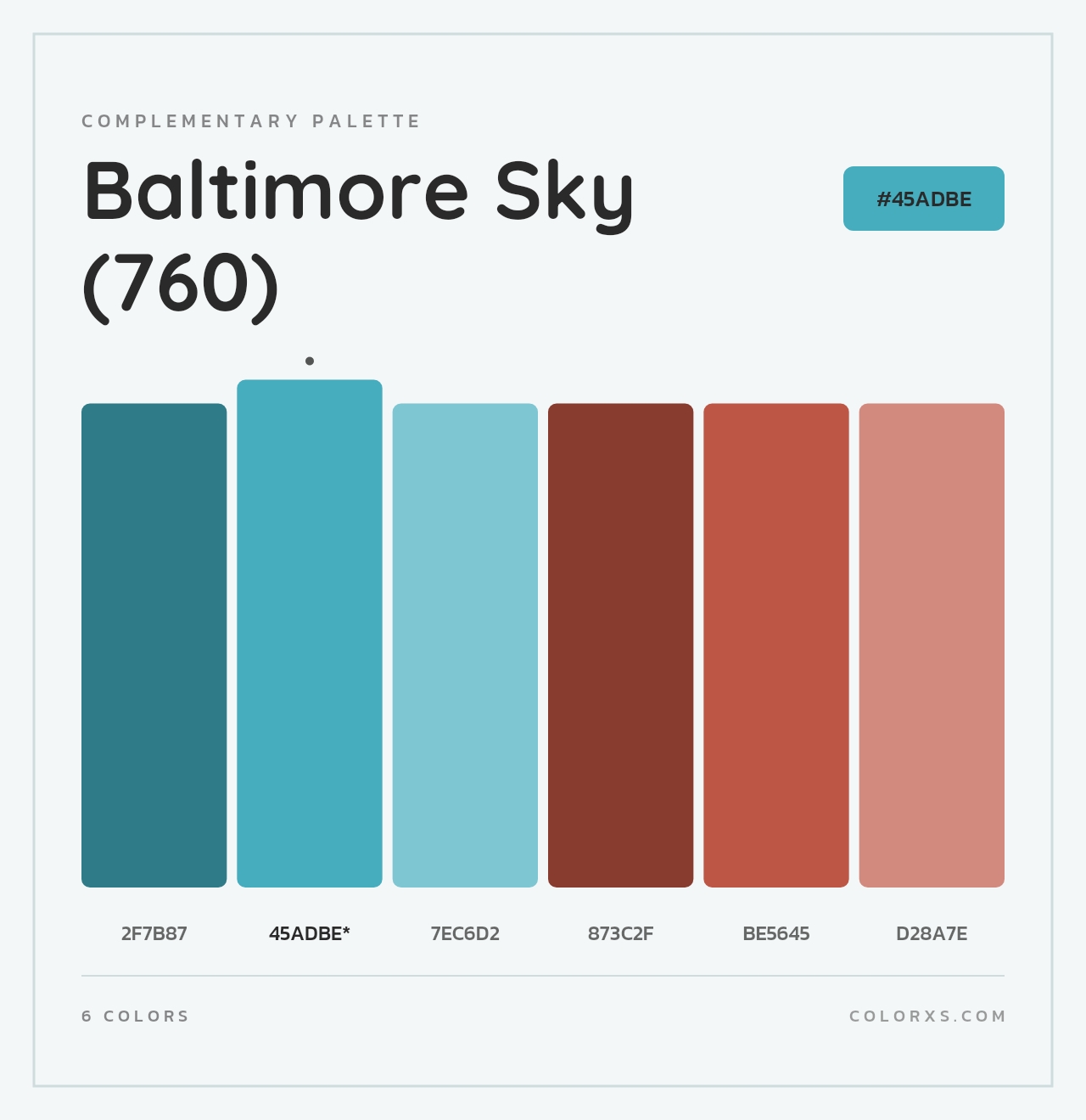 Baltimore Sky (760) - Complementary Color Palette