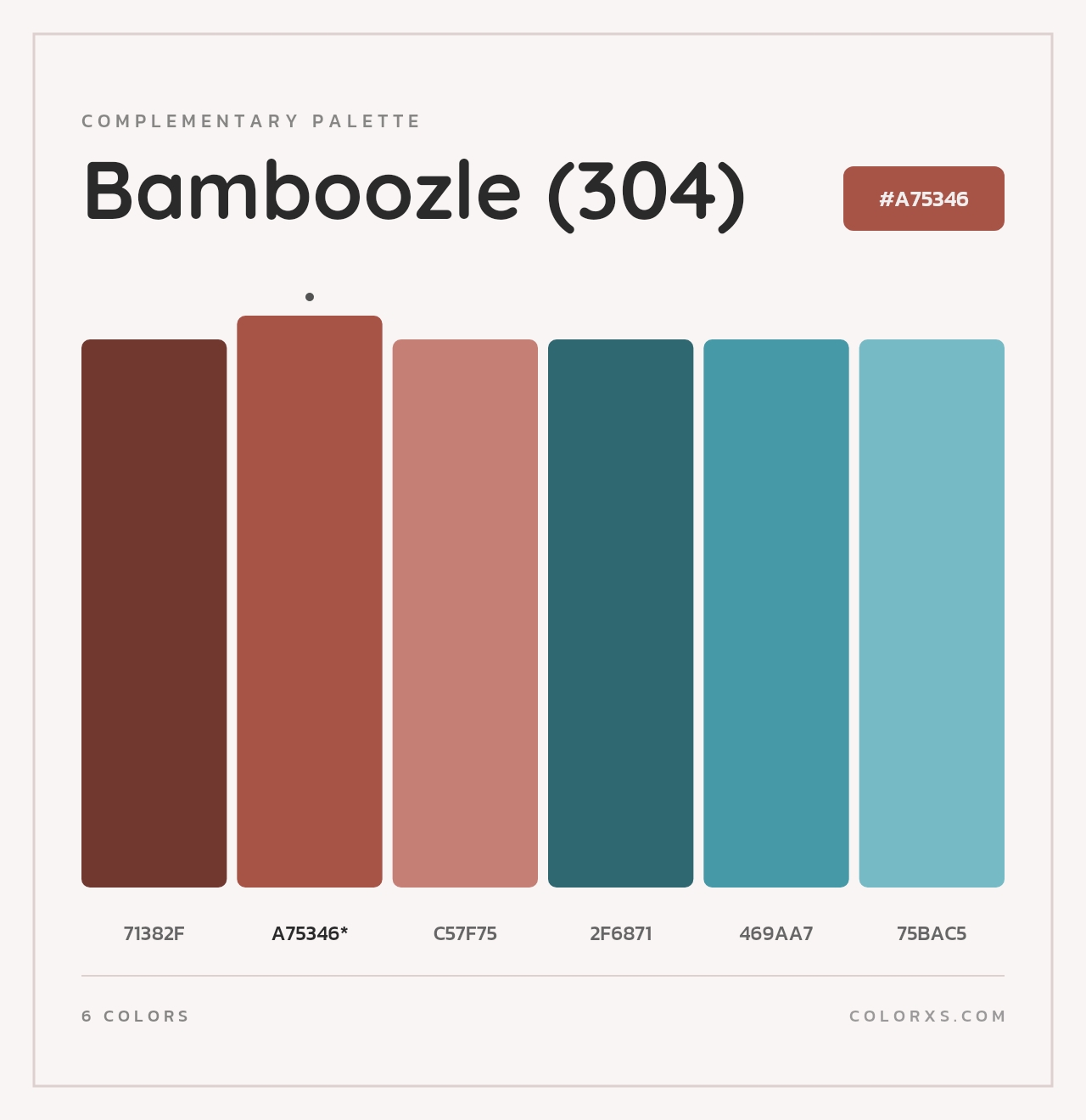 Bamboozle (304) - Complementary Color Palette