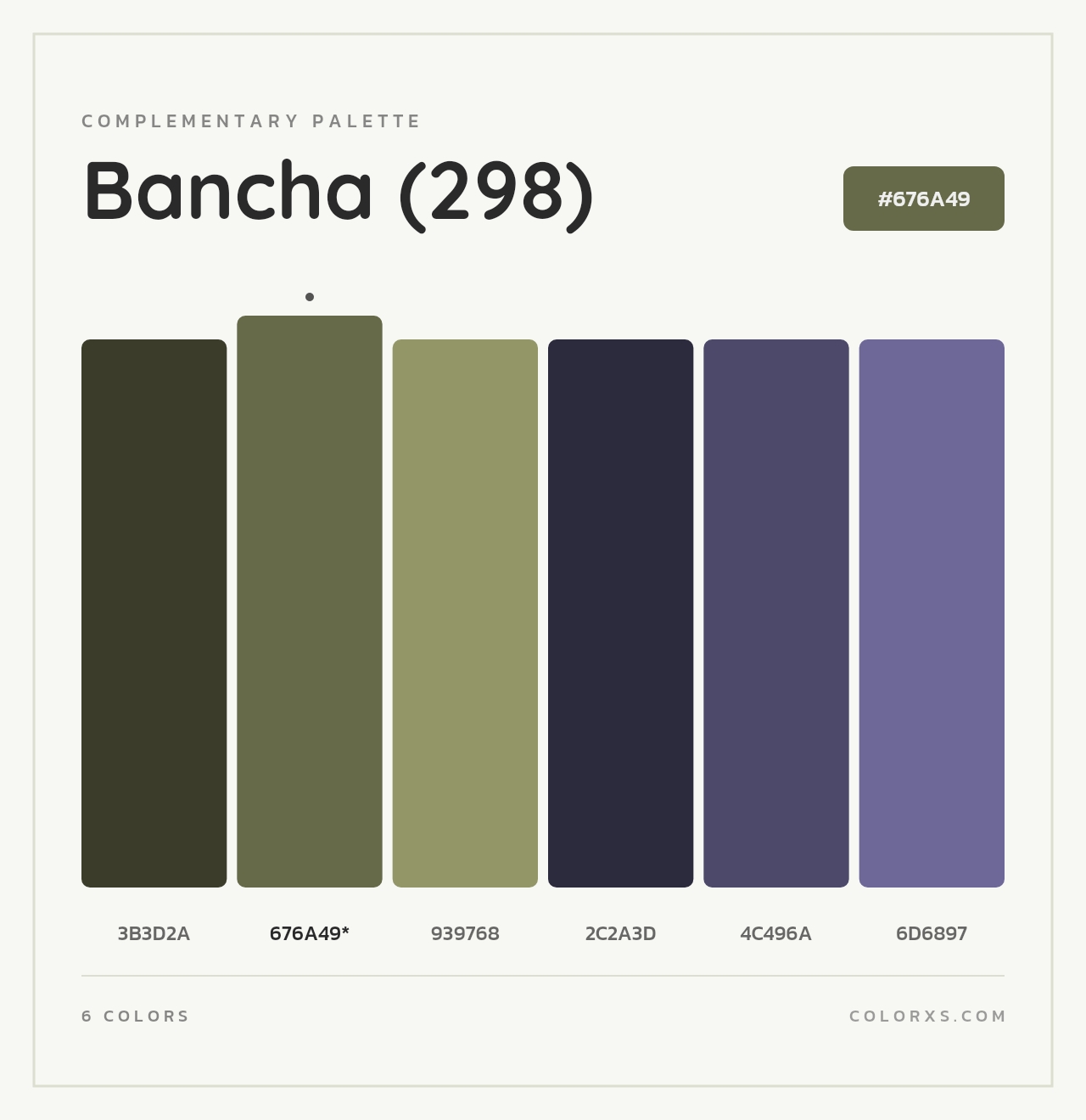 Bancha (298) - Complementary Color Palette