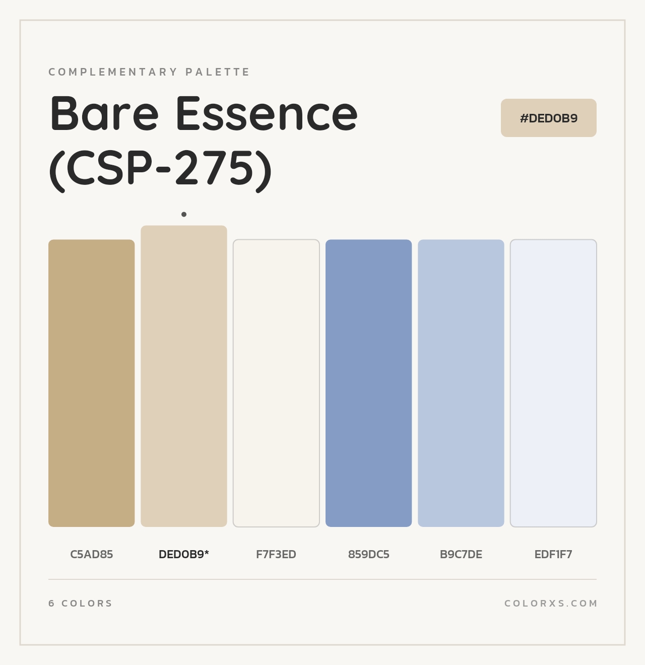 Bare Essence (CSP-275) - Complementary Color Palette