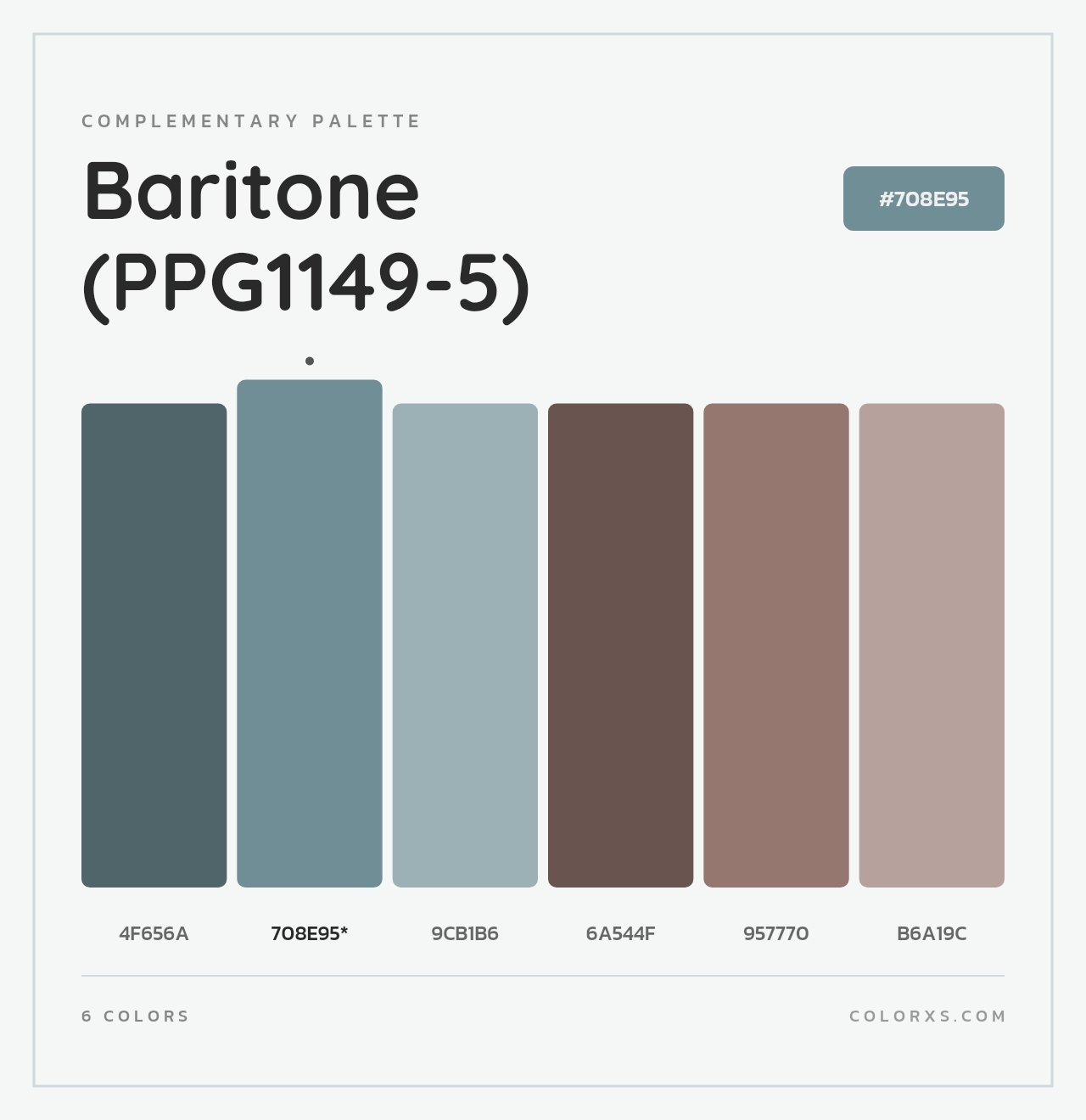 Baritone (PPG1149-5) - Complementary Color Palette