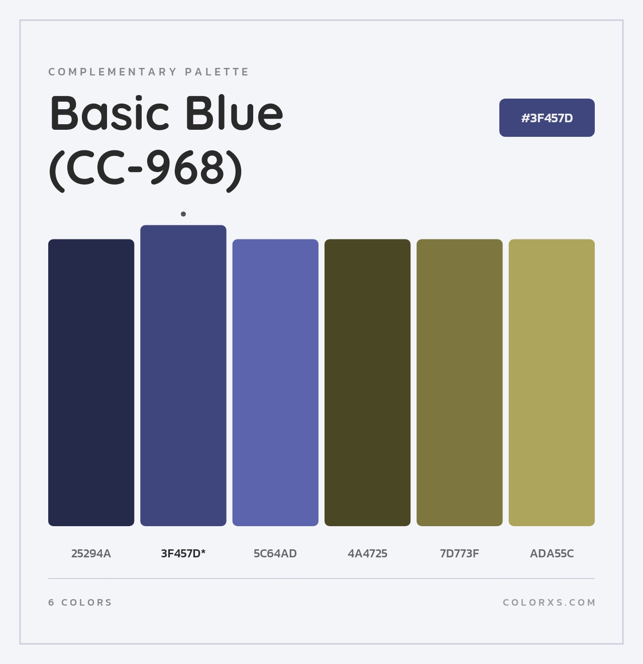 Basic Blue (CC-968) - Complementary Color Palette