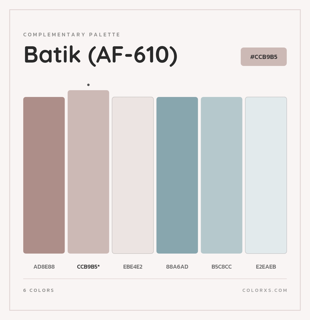 Batik (AF-610) - Complementary Color Palette