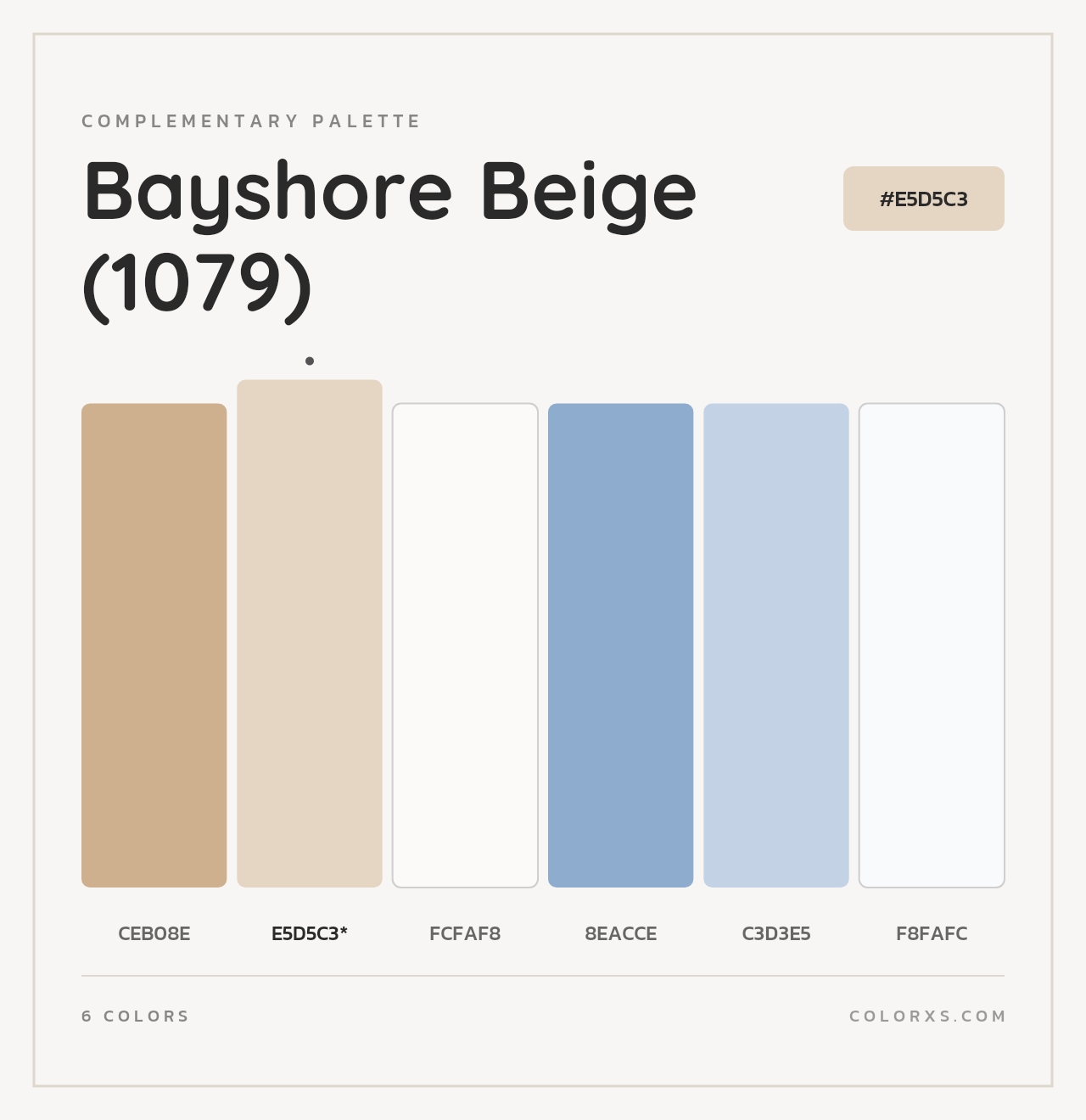 Bayshore Beige (1079) - Complementary Color Palette