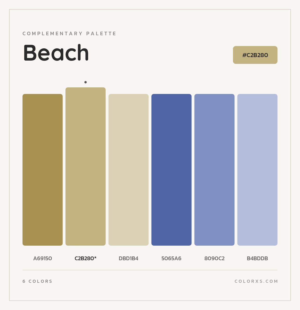 Beach - Complementary Color Palette