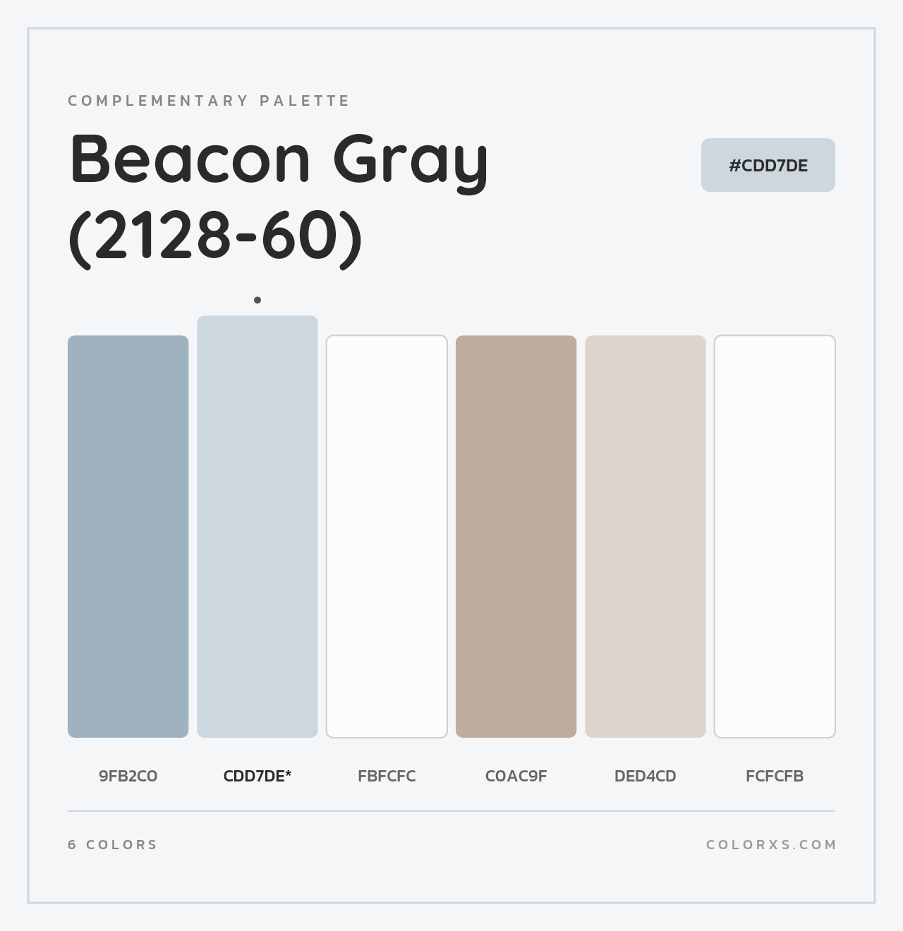 Beacon Gray (2128-60) - Complementary Color Palette
