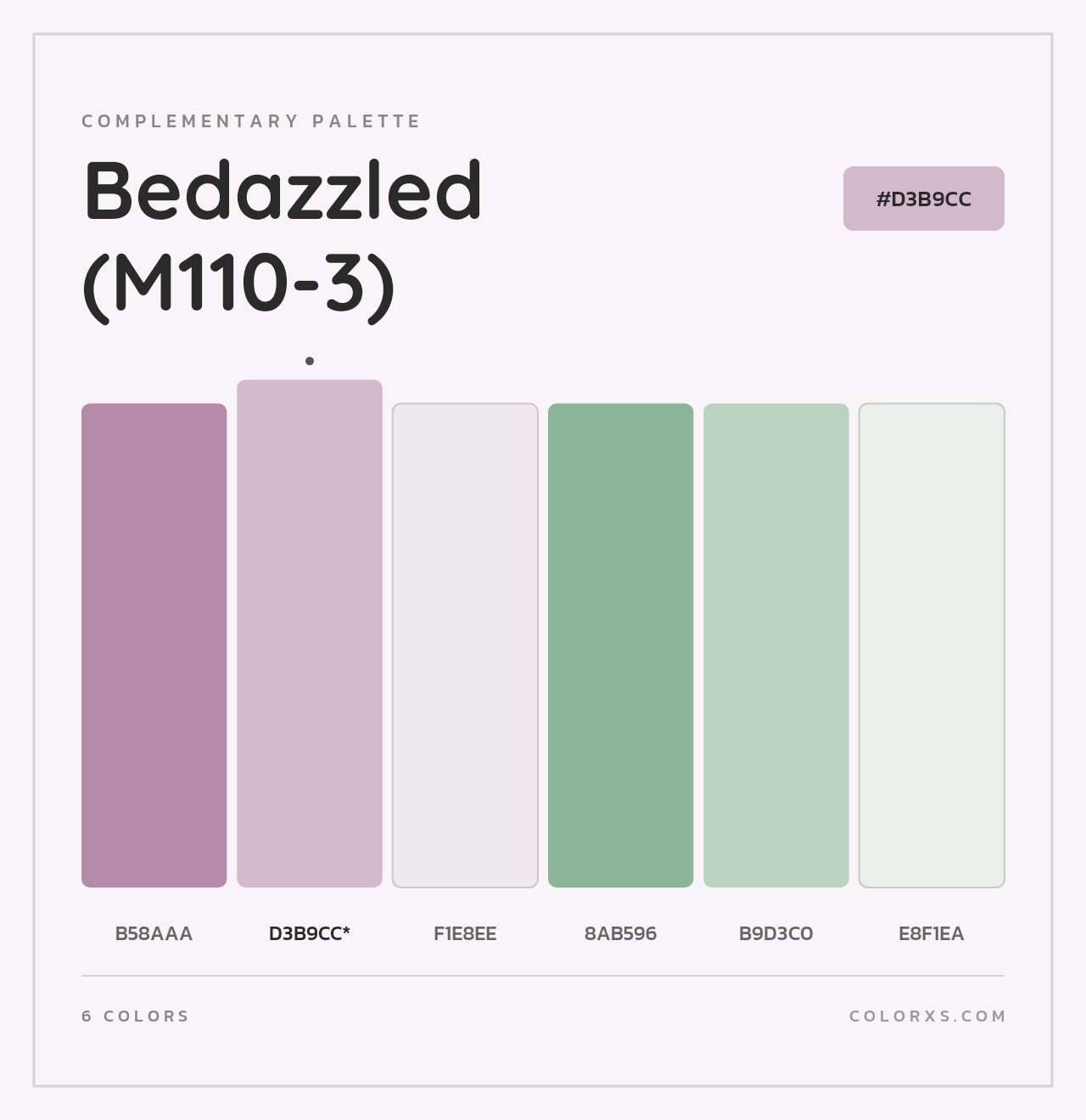 Bedazzled (M110-3) - Complementary Color Palette
