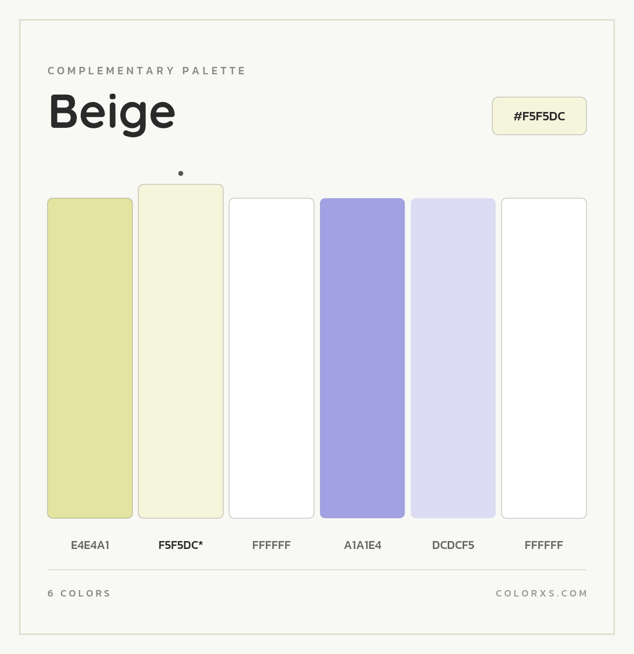 Beige - Complementary Color Palette