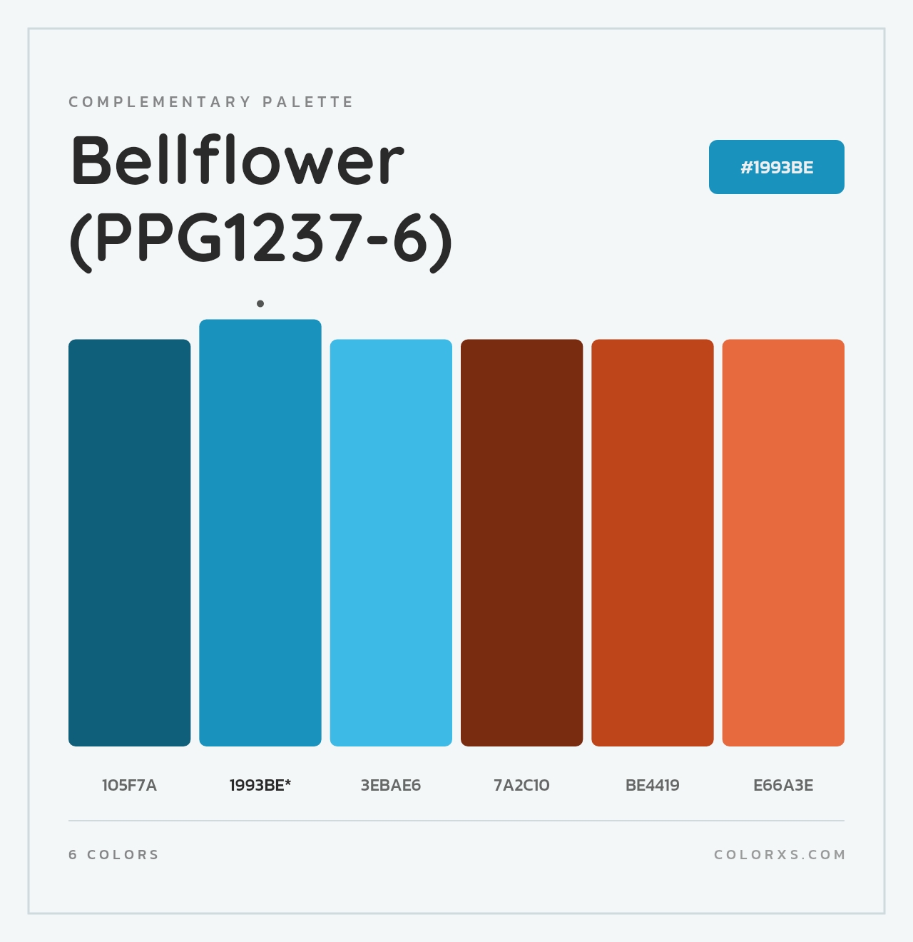 Bellflower (PPG1237-6) - Complementary Color Palette