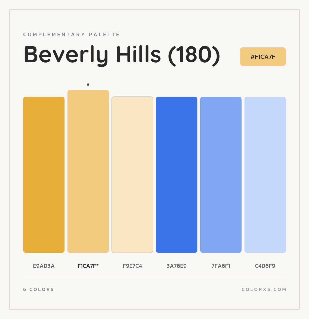 Beverly Hills (180) - Complementary Color Palette