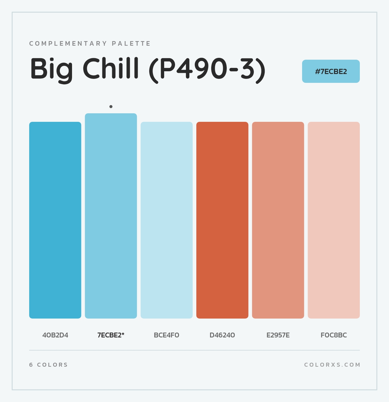 Big Chill (P490-3) - Complementary Color Palette