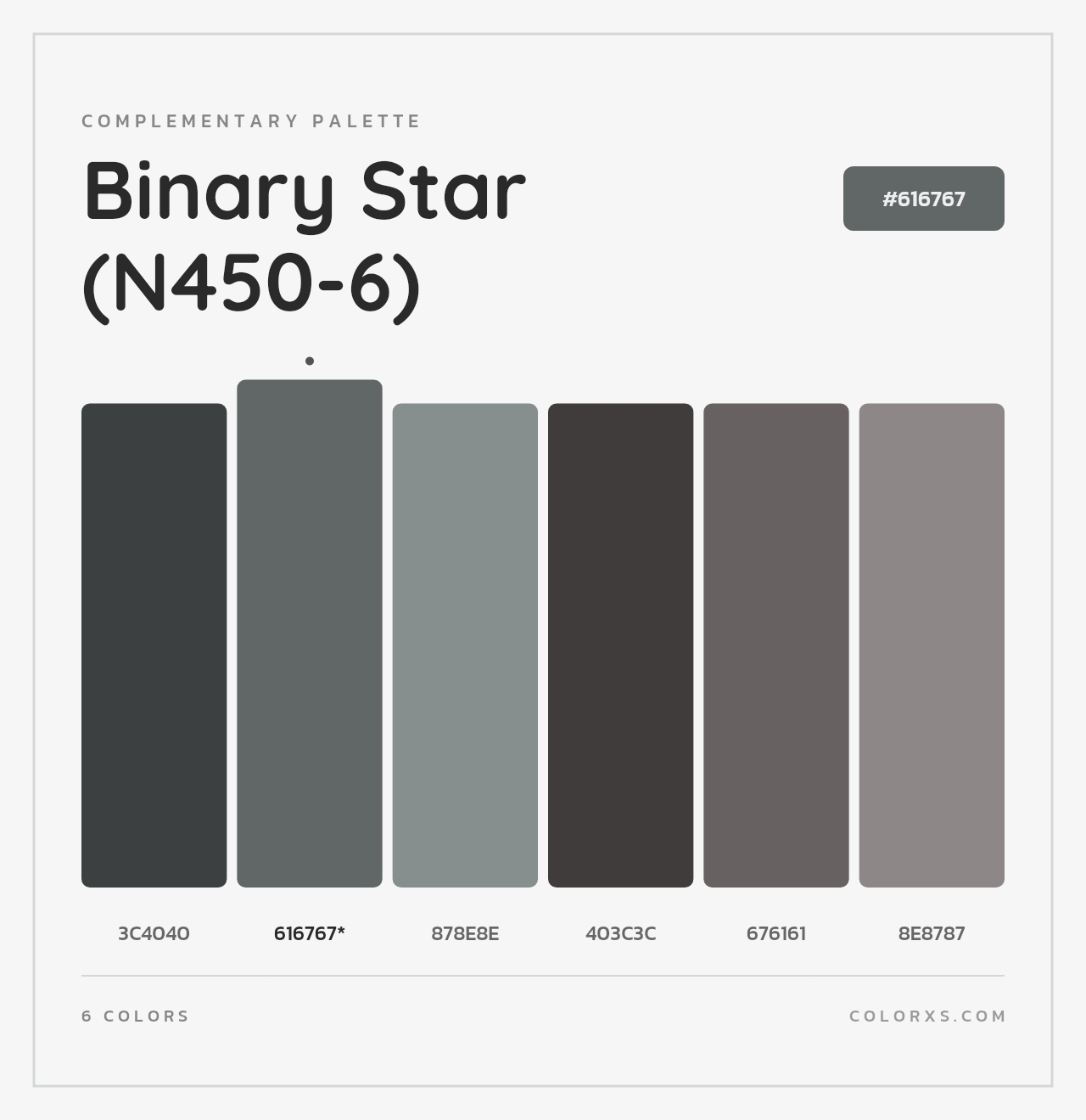 Binary Star (N450-6) - Complementary Color Palette