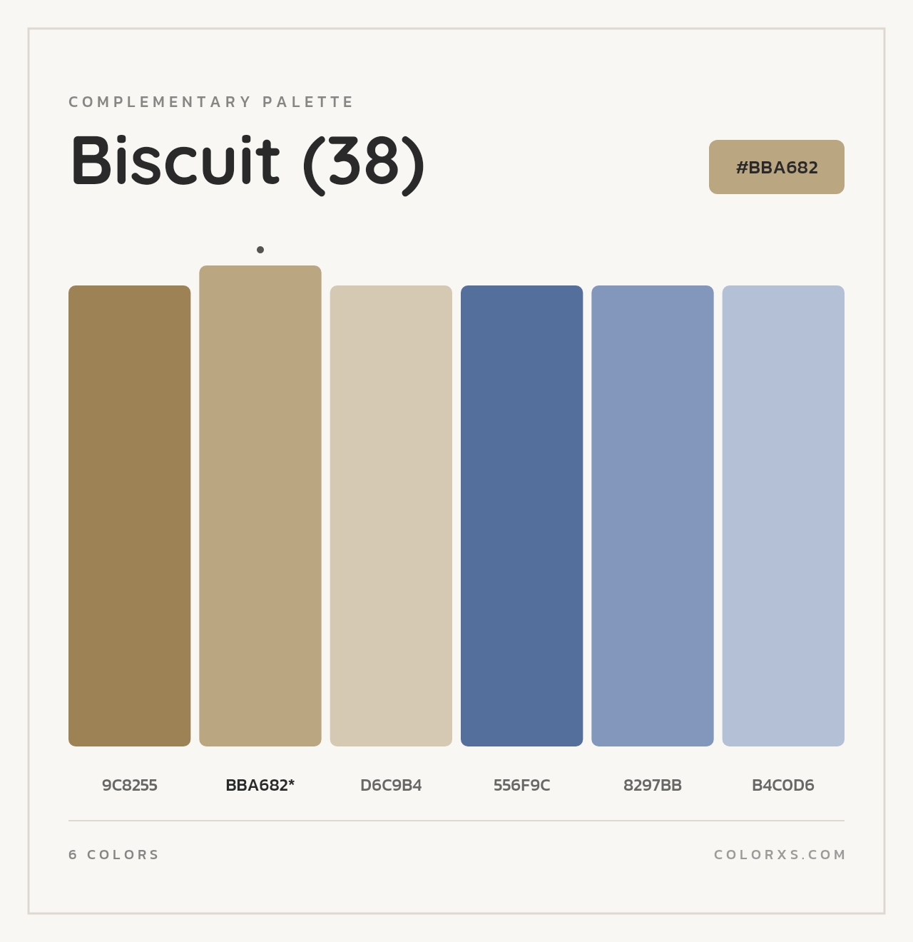 Biscuit (38) - Complementary Color Palette