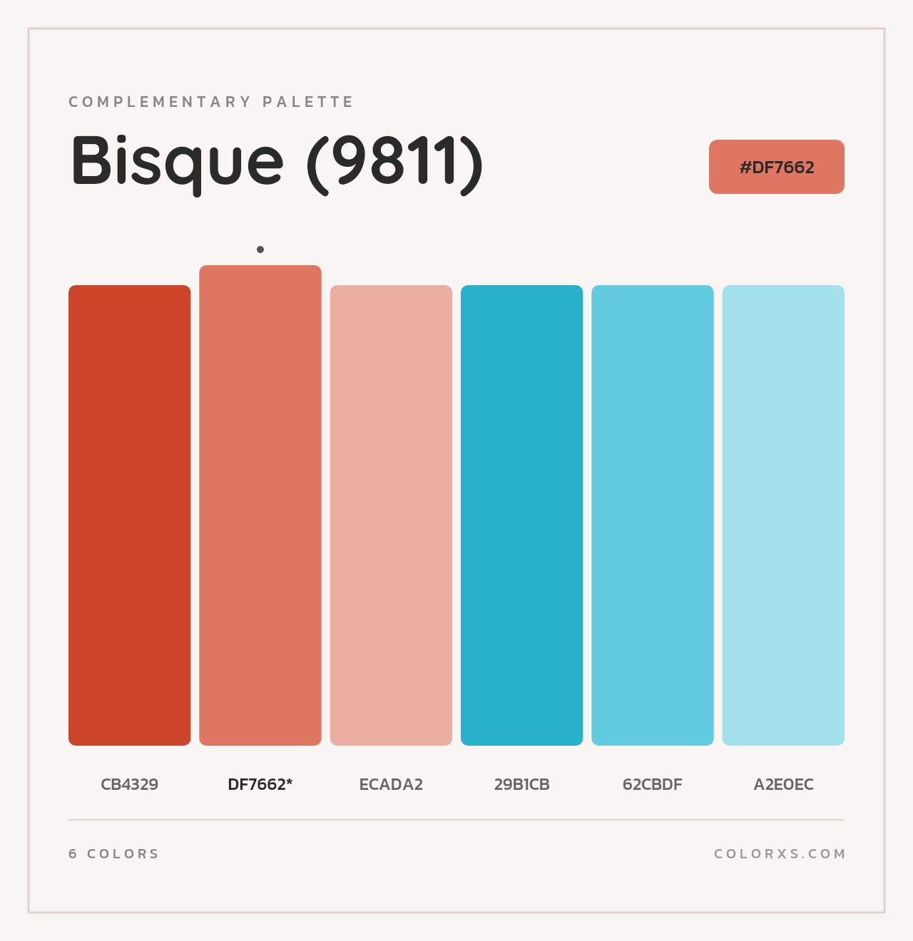 Bisque (9811) - Complementary Color Palette