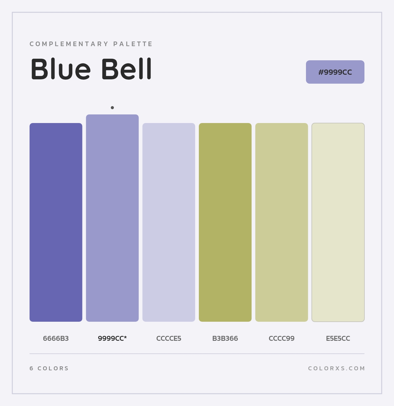 Blue Bell - Complementary Color Palette