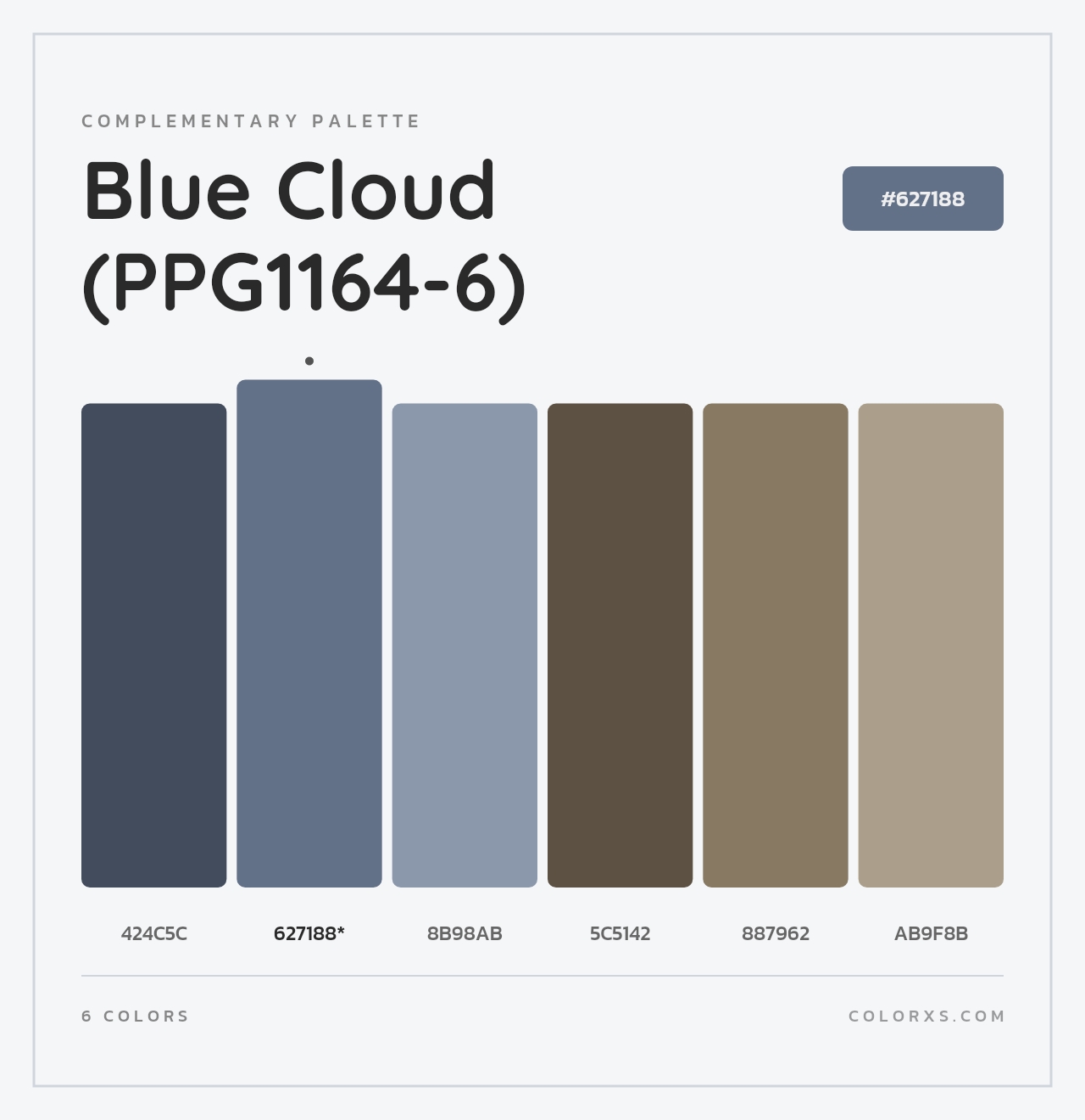 Blue Cloud (PPG1164-6) - Complementary Color Palette