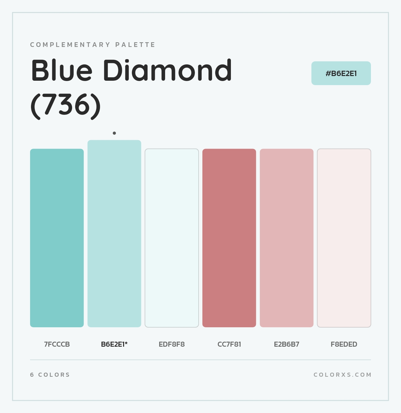 Blue Diamond (736) - Complementary Color Palette