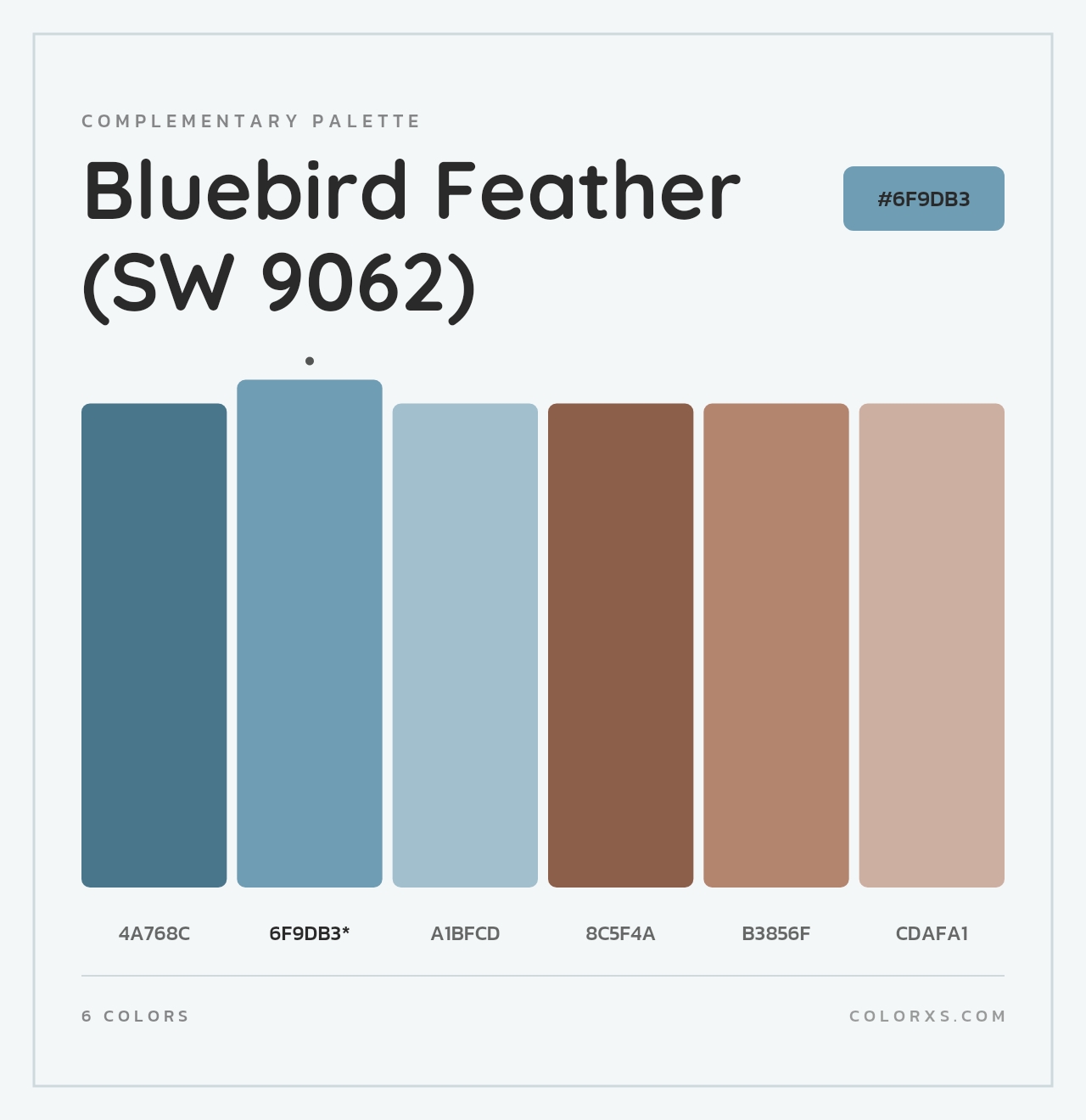 Bluebird Feather (SW 9062) - Complementary Color Palette