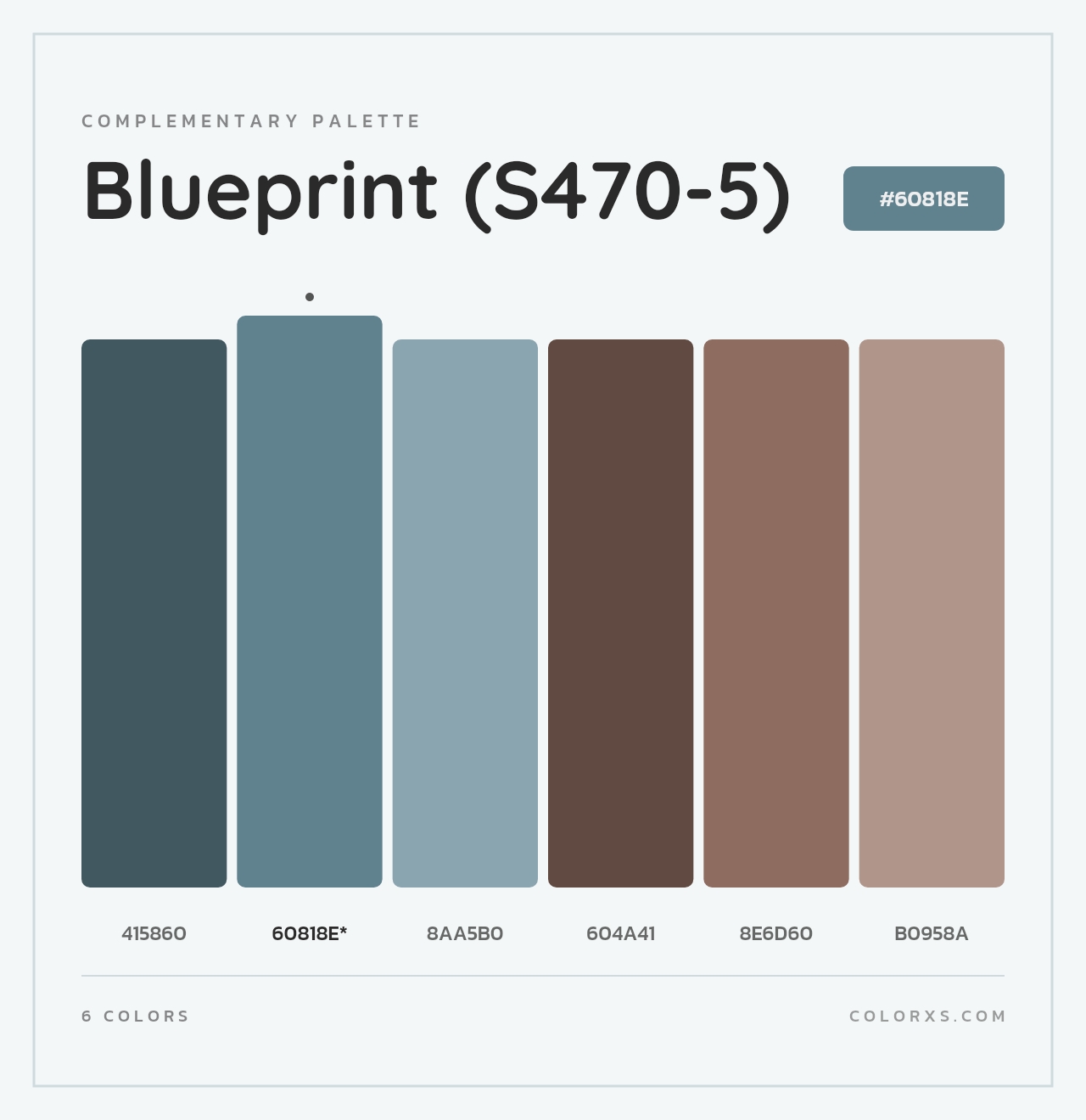 Blueprint (S470-5) - Complementary Color Palette