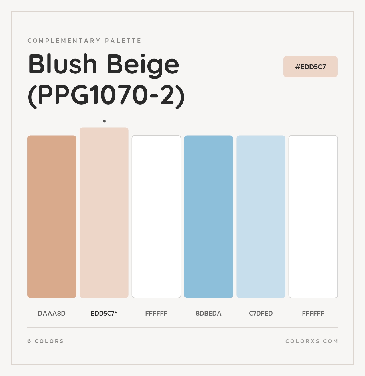 Blush Beige (PPG1070-2) - Complementary Color Palette