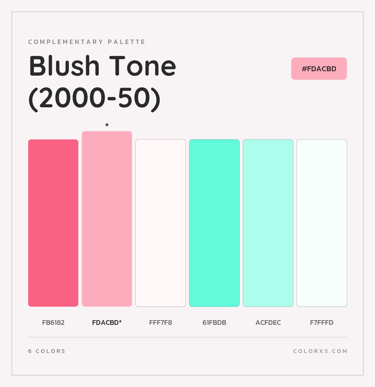 Blush Tone (2000-50) - Complementary Color Palette