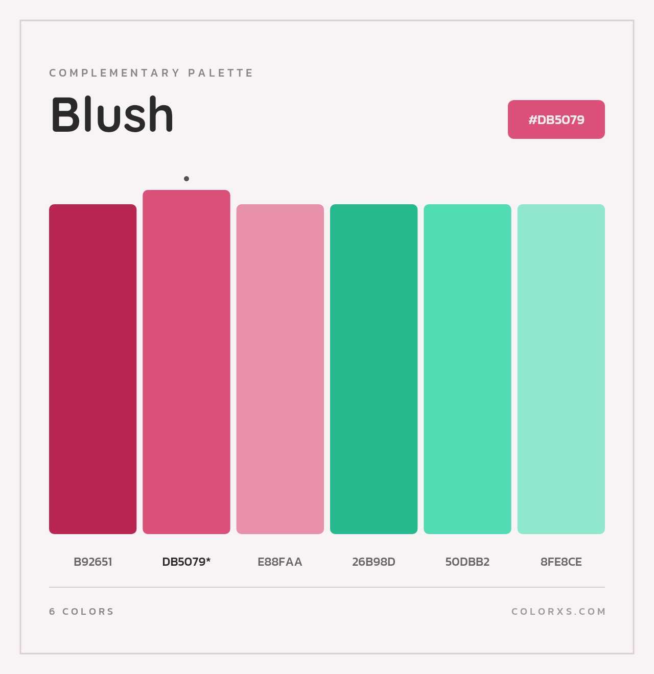 Blush - Complementary Color Palette