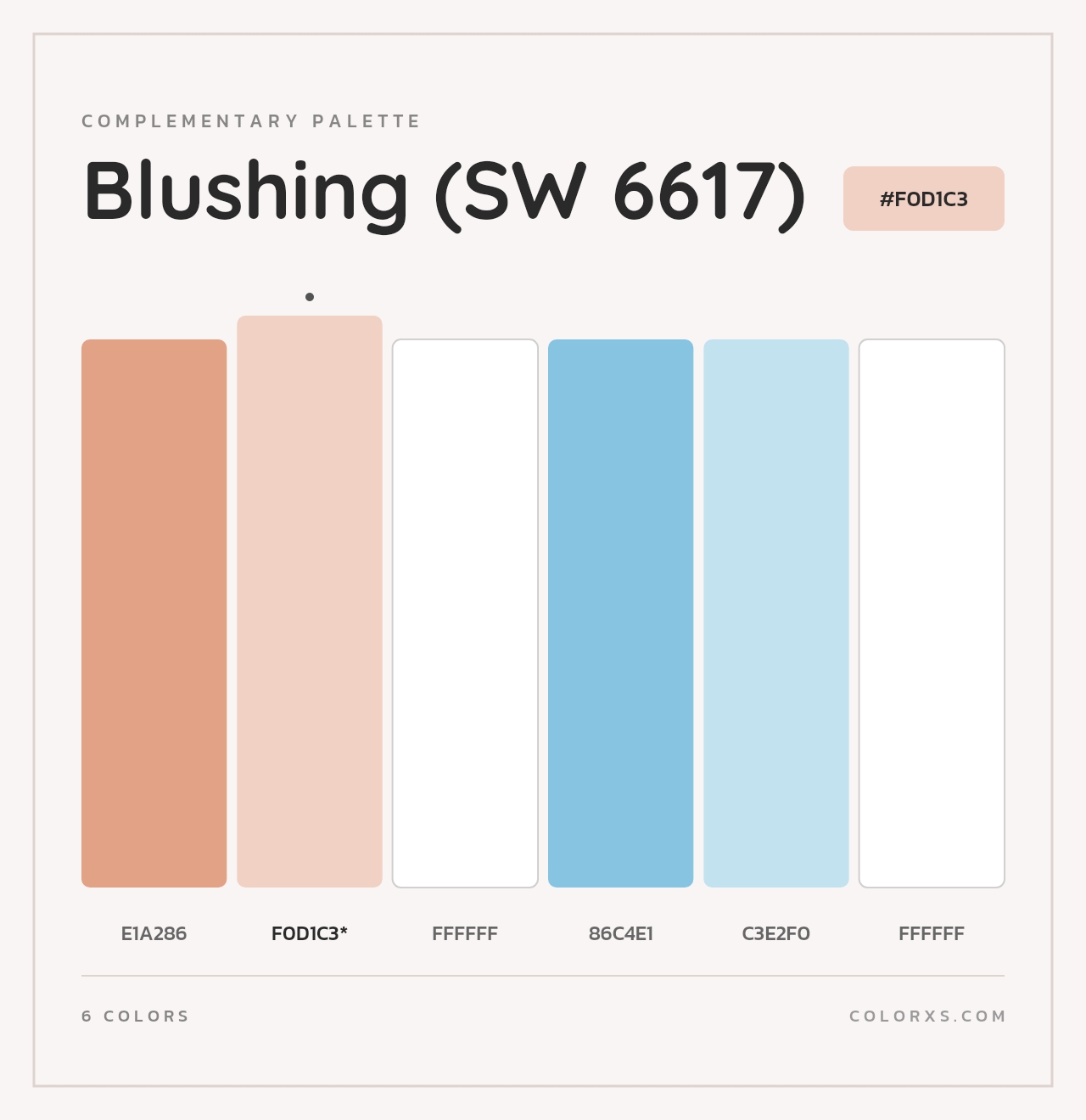 Blushing (SW 6617) - Complementary Color Palette