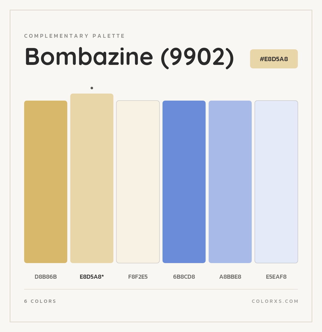 Bombazine (9902) - Complementary Color Palette