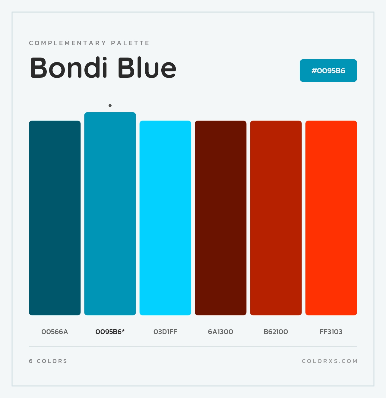 Bondi Blue - Complementary Color Palette