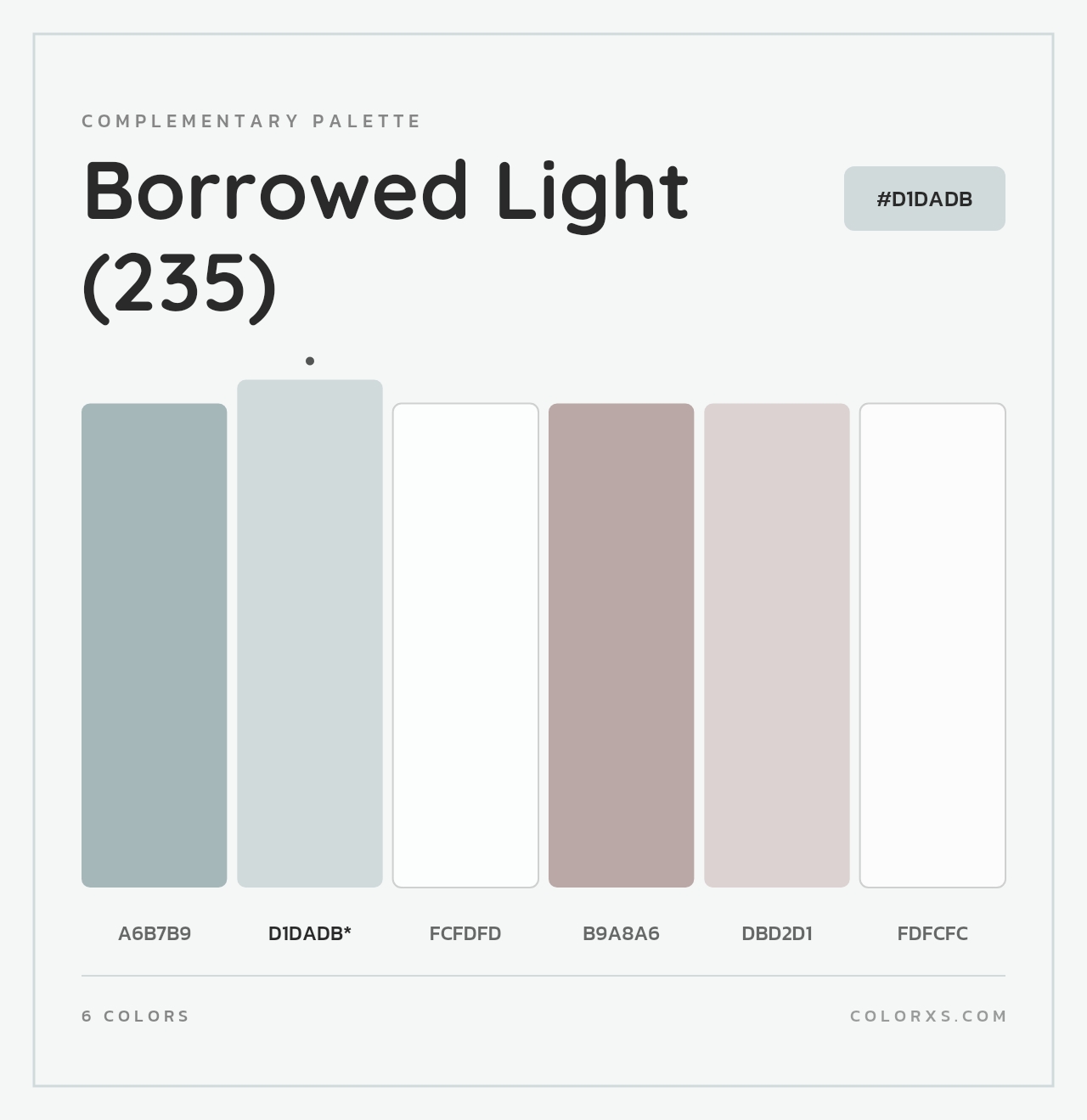 Borrowed Light (235) - Complementary Color Palette