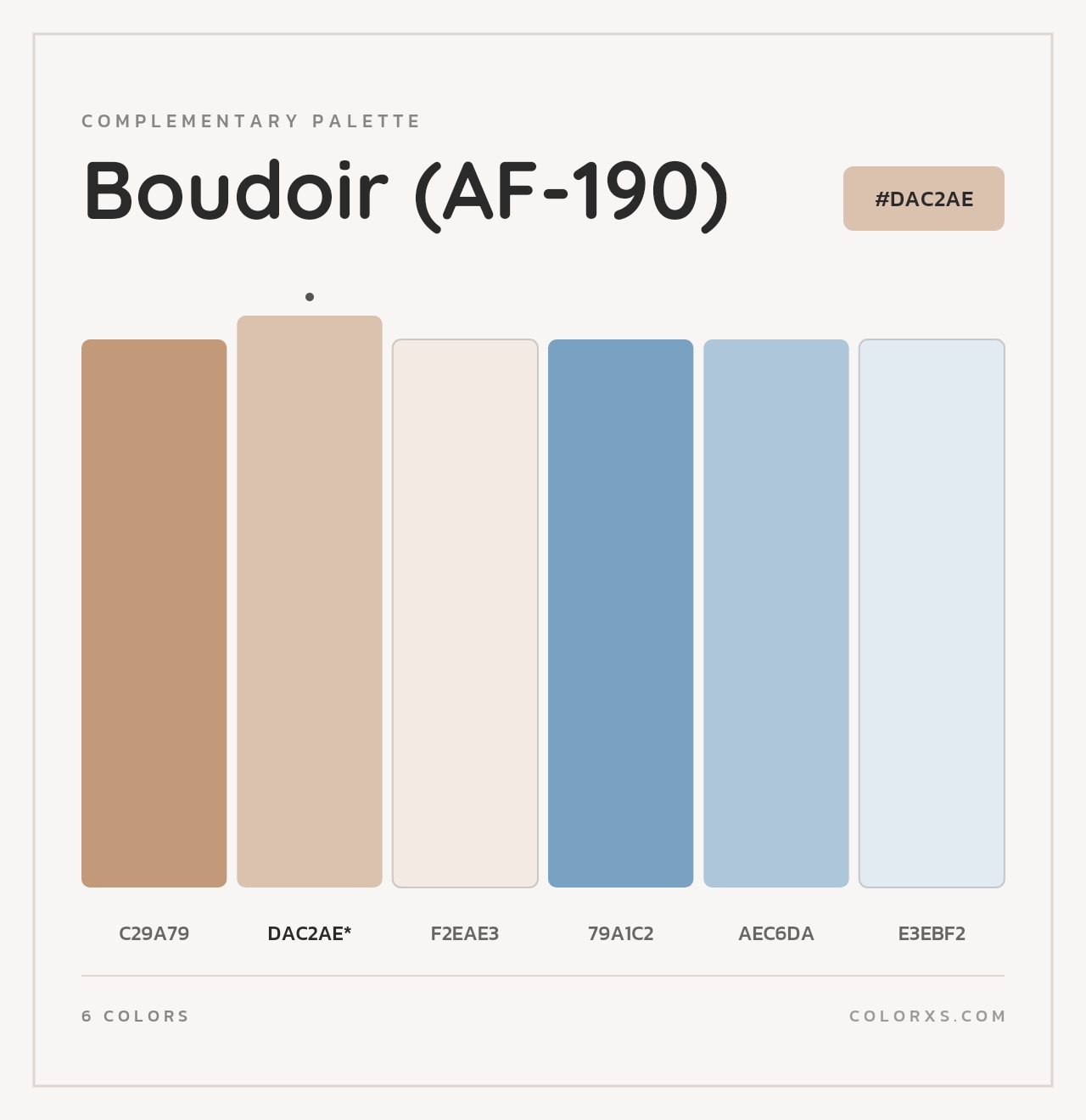 Boudoir (AF-190) - Complementary Color Palette