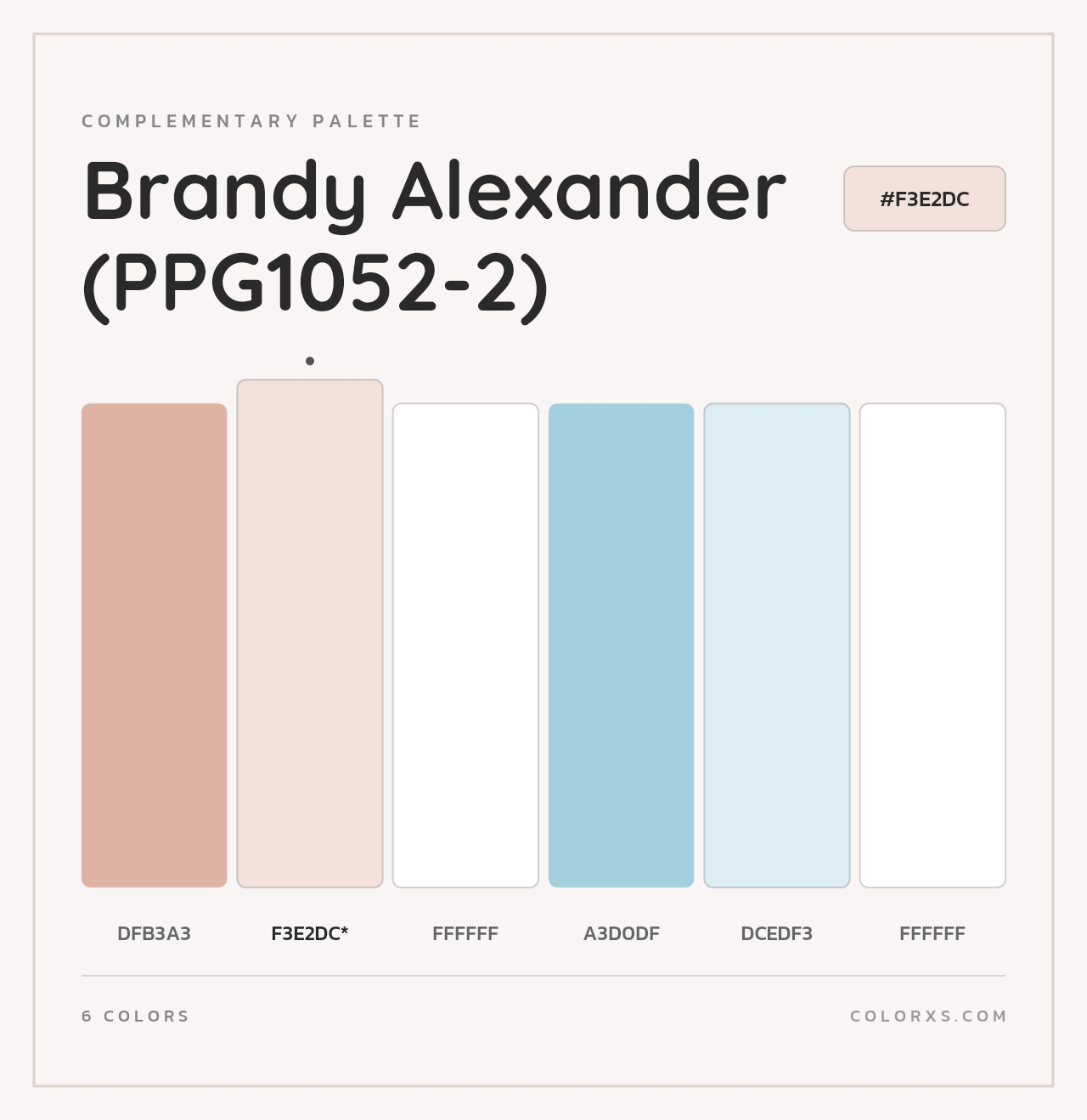 Brandy Alexander (PPG1052-2) - Complementary Color Palette