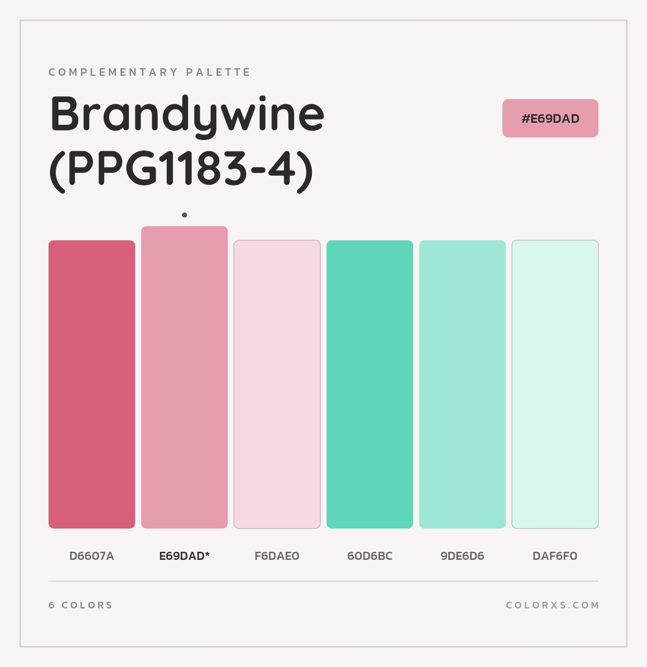 Brandywine (PPG1183-4) - Complementary Color Palette