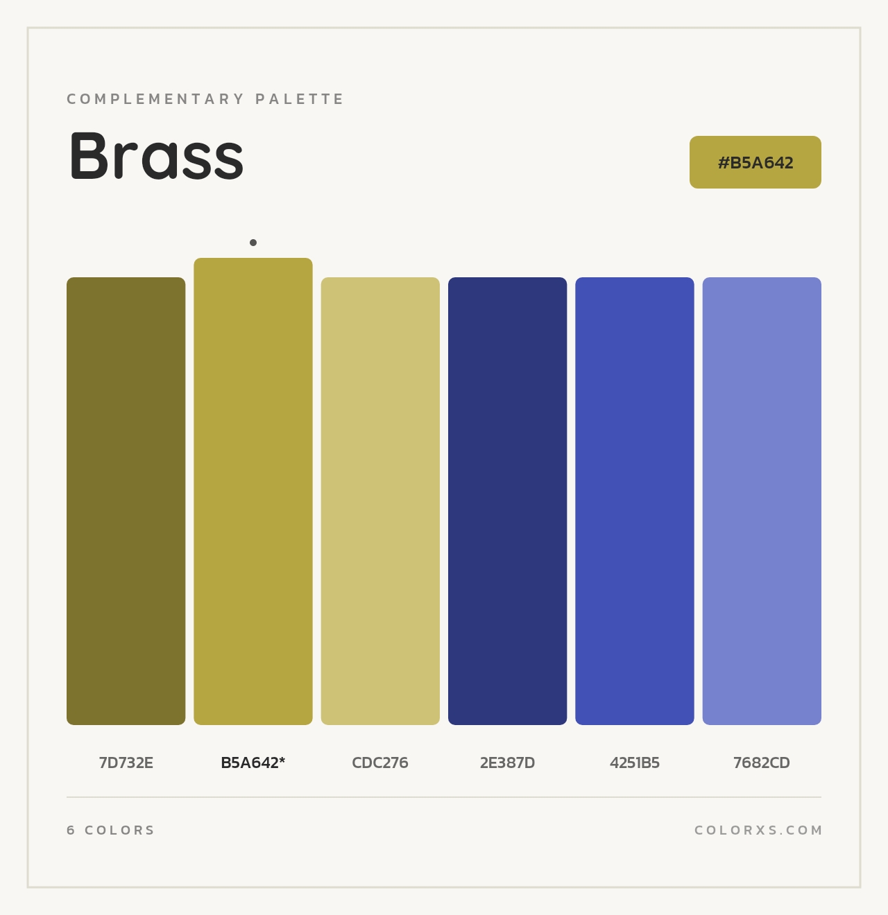 Brass - Complementary Color Palette