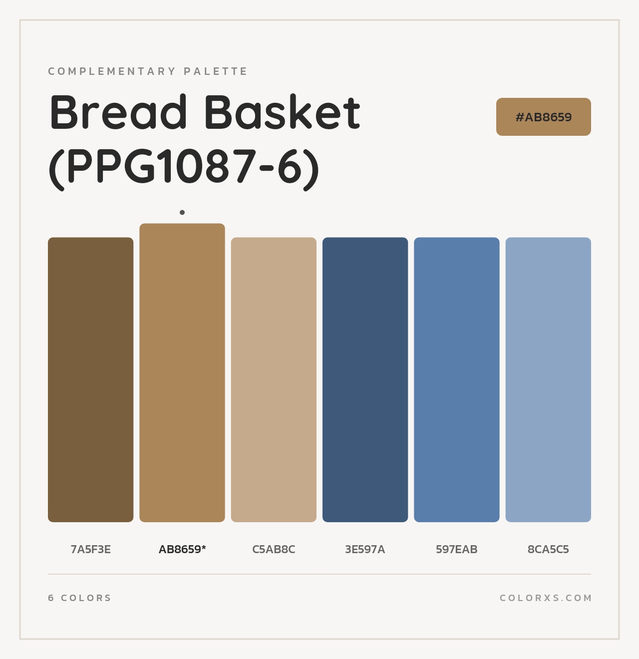 Bread Basket (PPG1087-6) - Complementary Color Palette