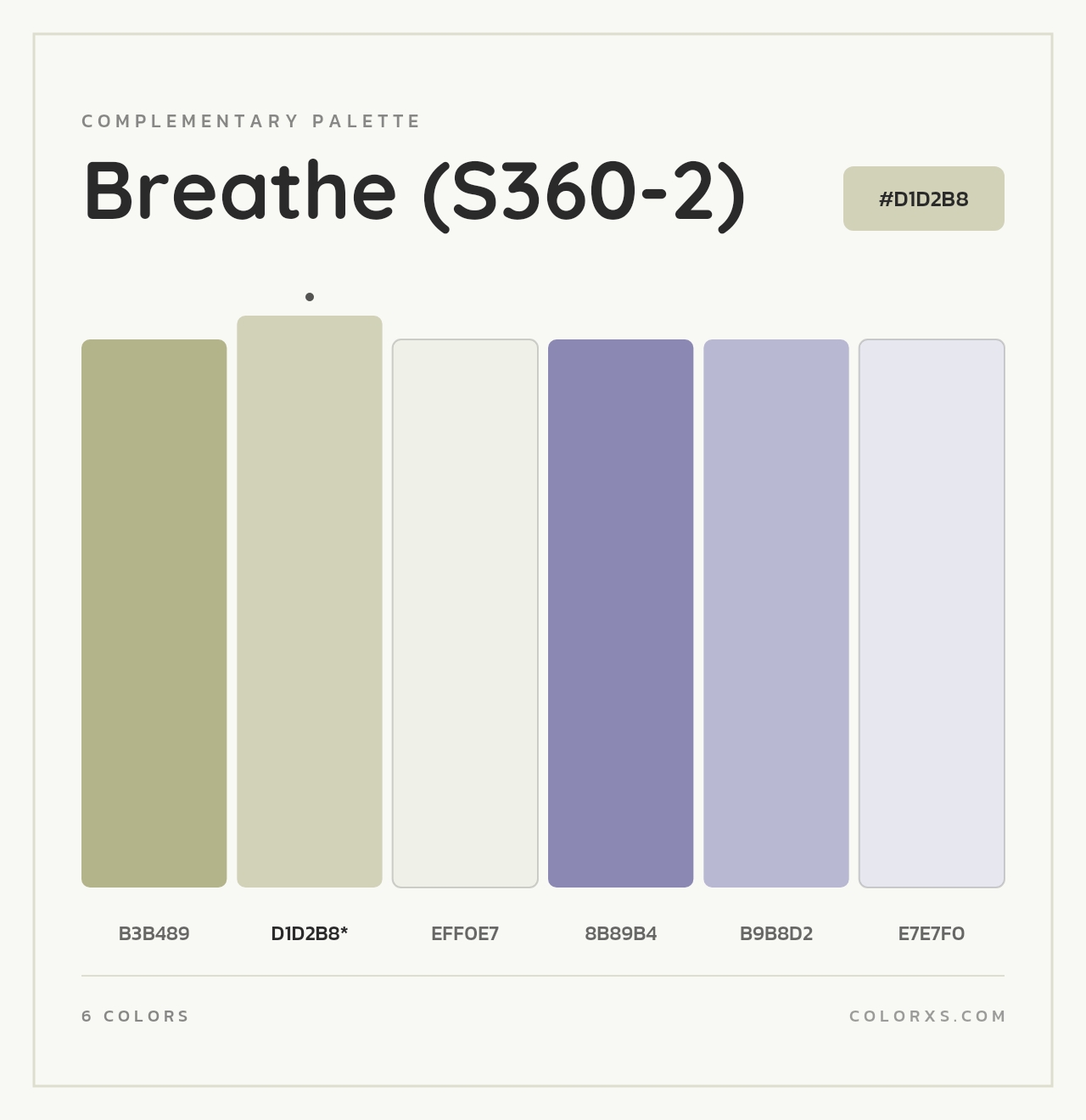 Breathe (S360-2) - Complementary Color Palette