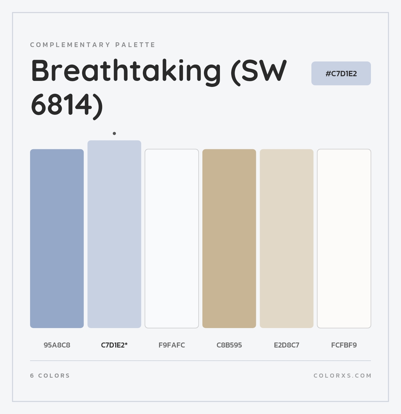 Breathtaking (SW 6814) - Complementary Color Palette
