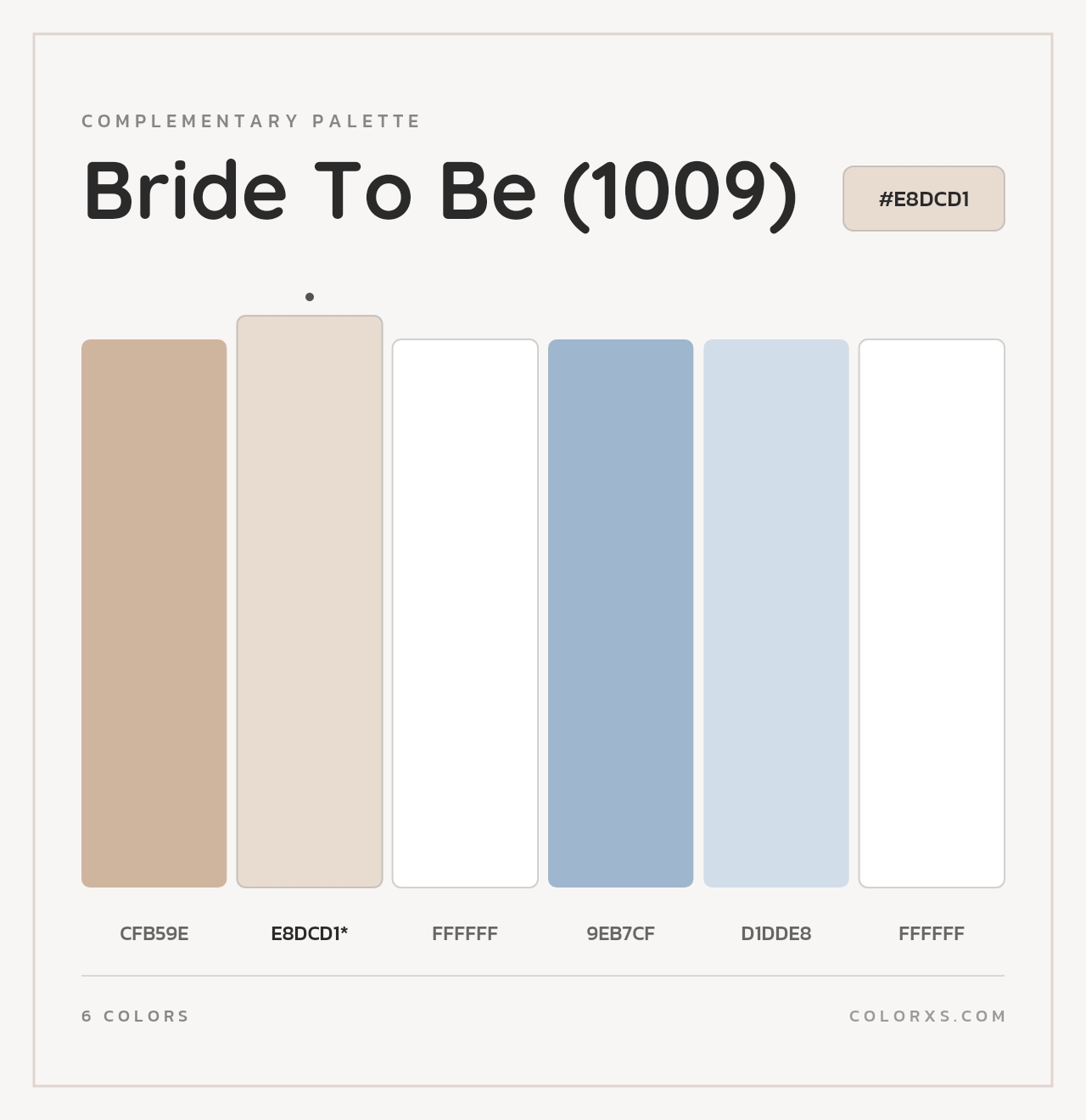 Bride To Be (1009) - Complementary Color Palette