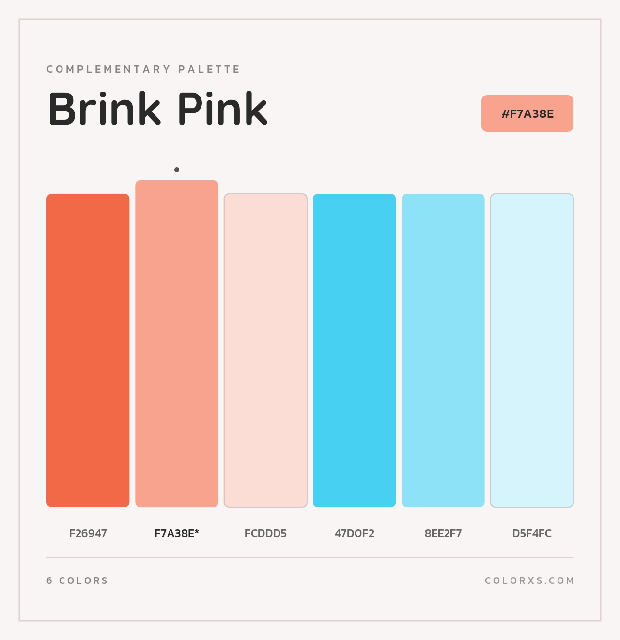 Brink Pink - Complementary Color Palette