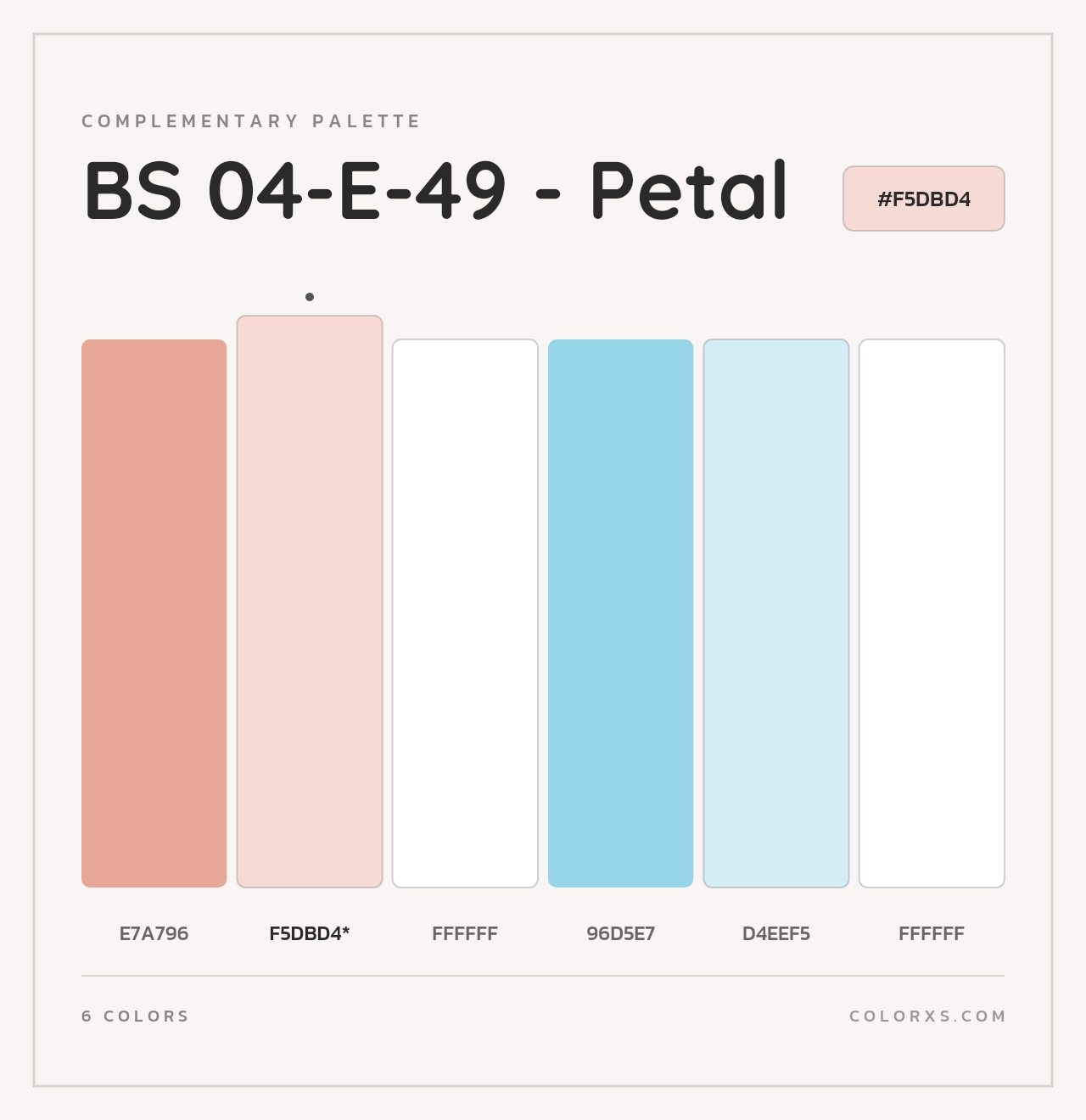 BS 04-E-49 - Petal - Complementary Color Palette