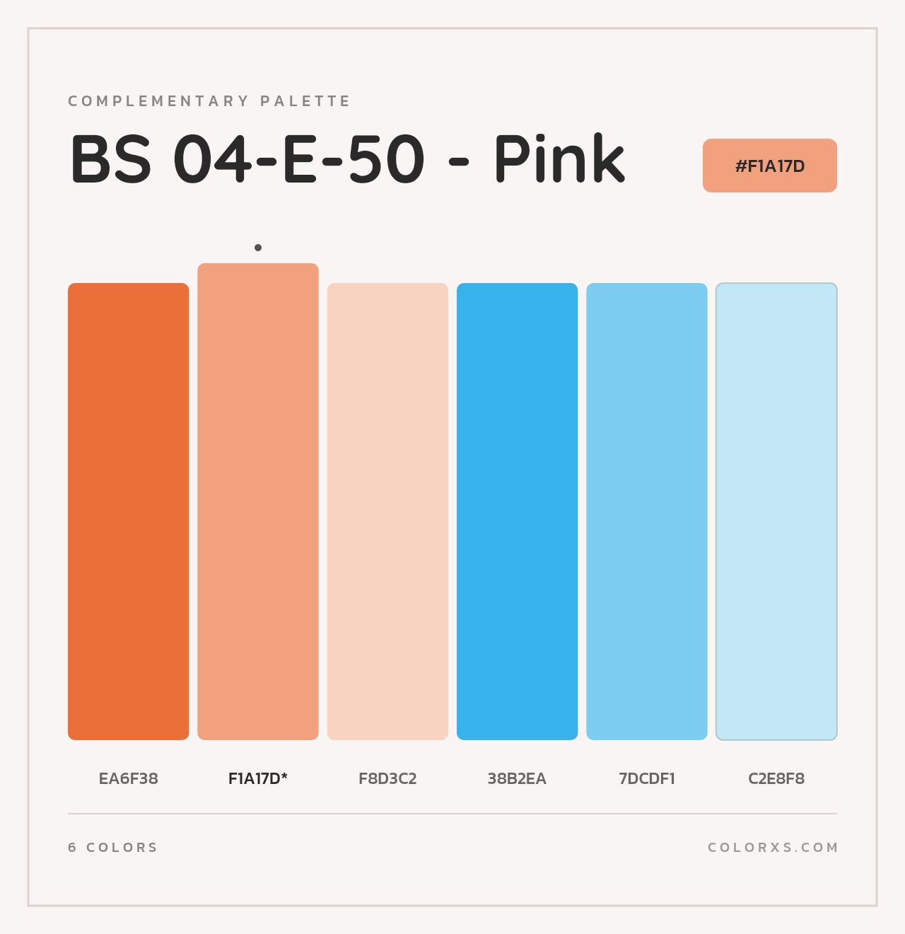 BS 04-E-50 - Pink - Complementary Color Palette