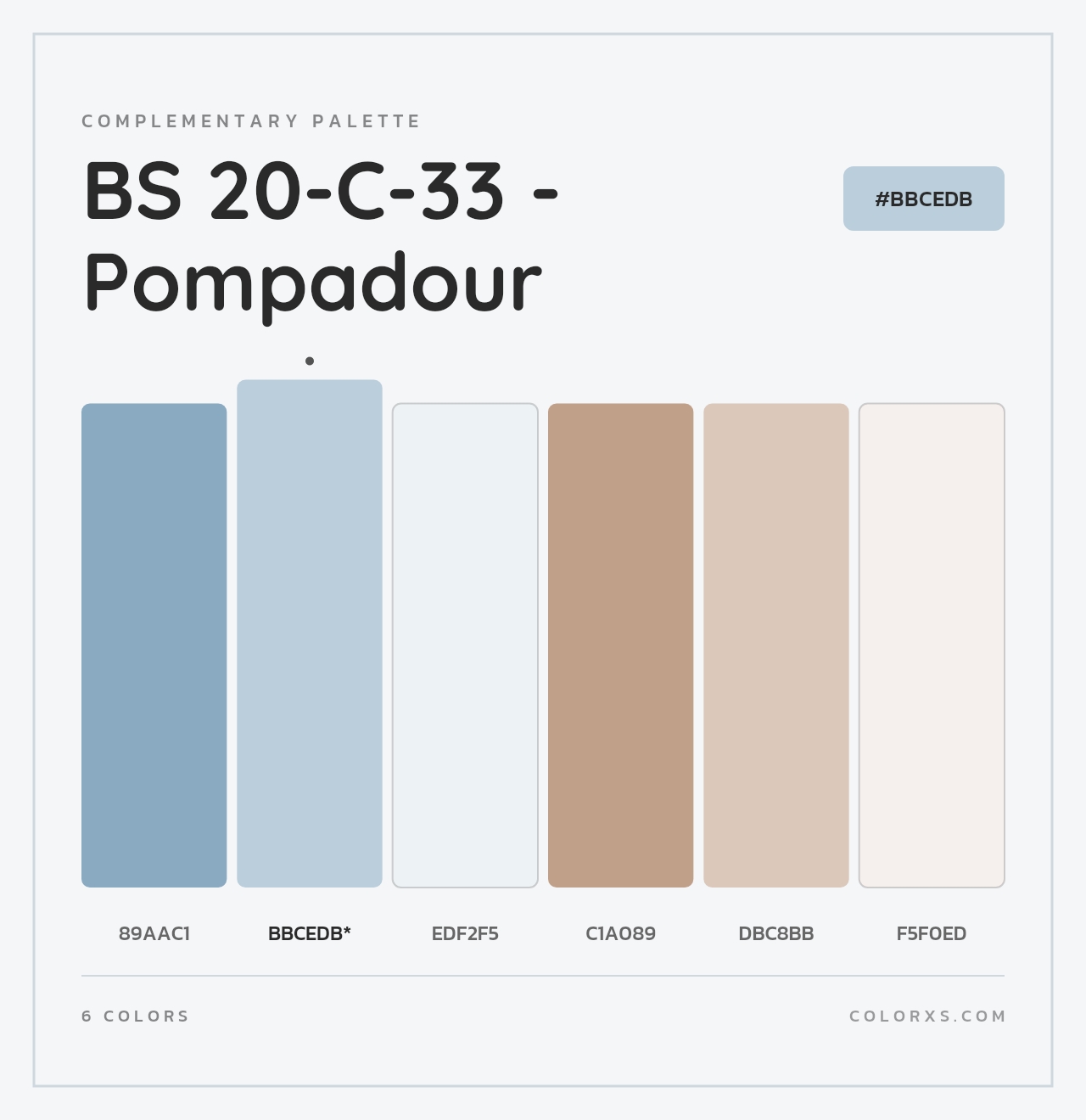 BS 20-C-33 - Pompadour - Complementary Color Palette
