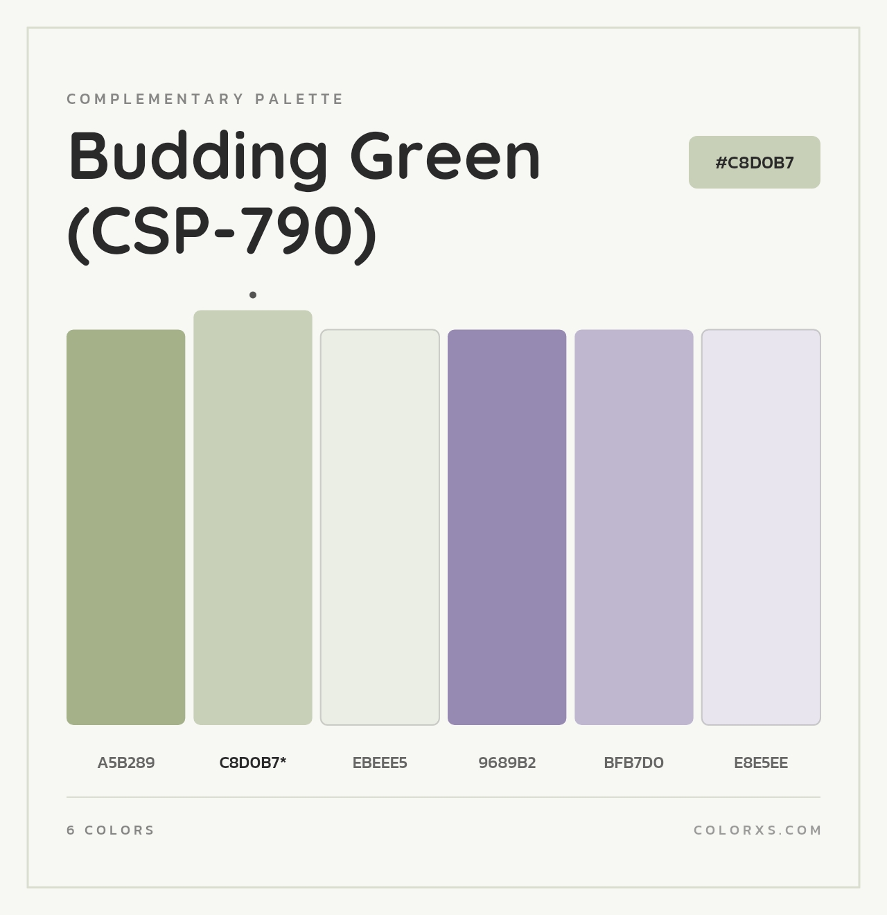 Budding Green (CSP-790) - Complementary Color Palette