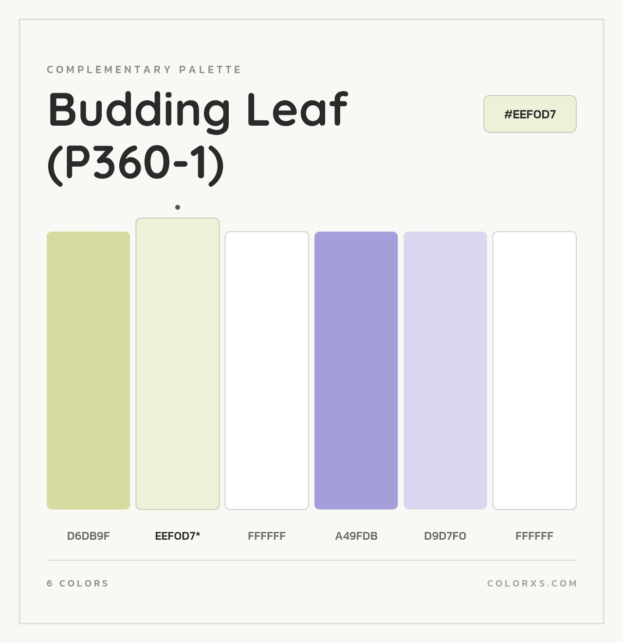 Budding Leaf (P360-1) - Complementary Color Palette