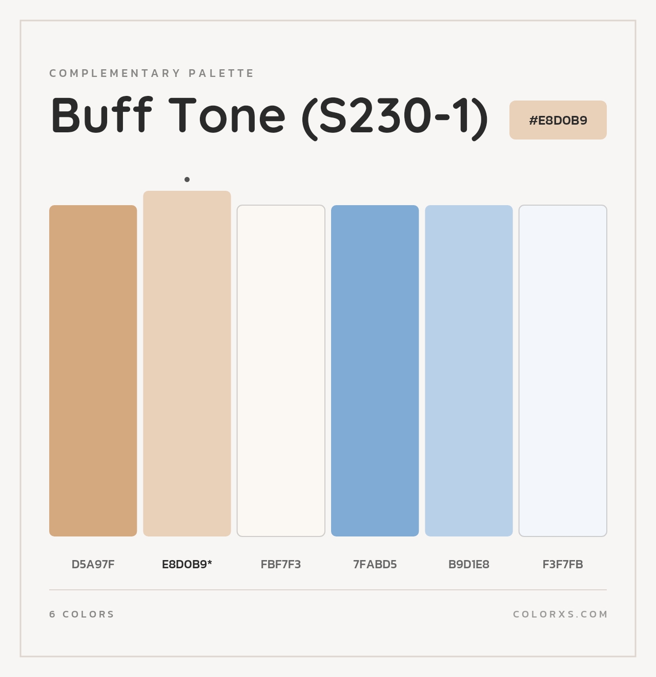 Buff Tone (S230-1) - Complementary Color Palette