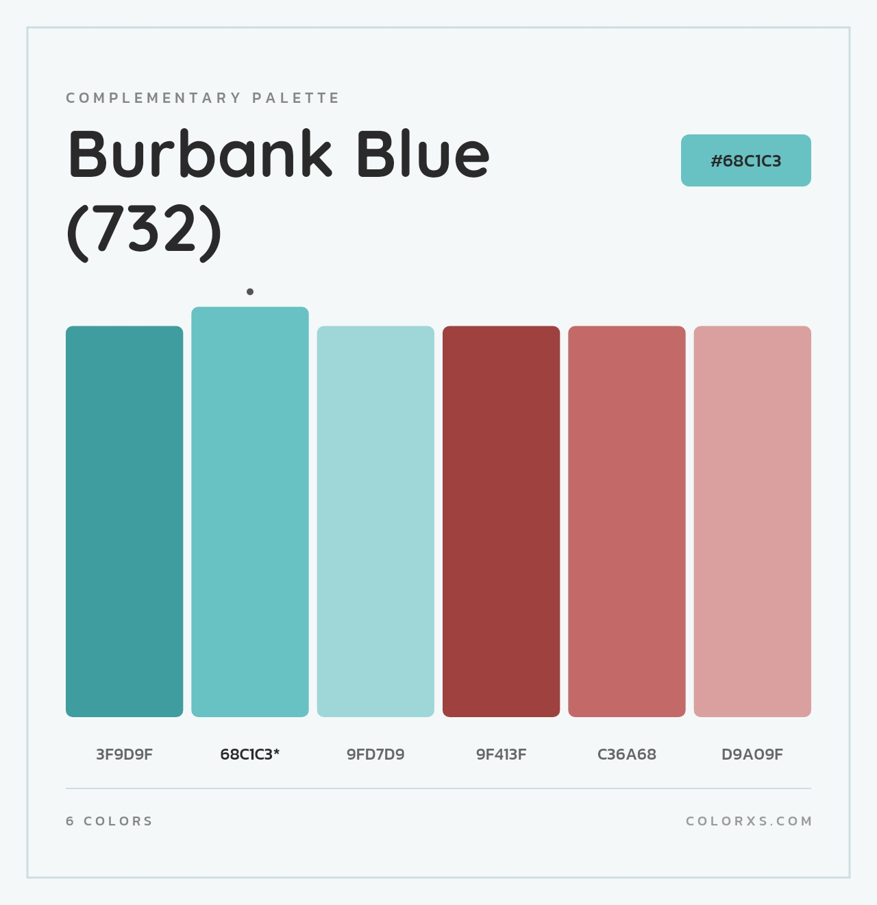 Burbank Blue (732) - Complementary Color Palette