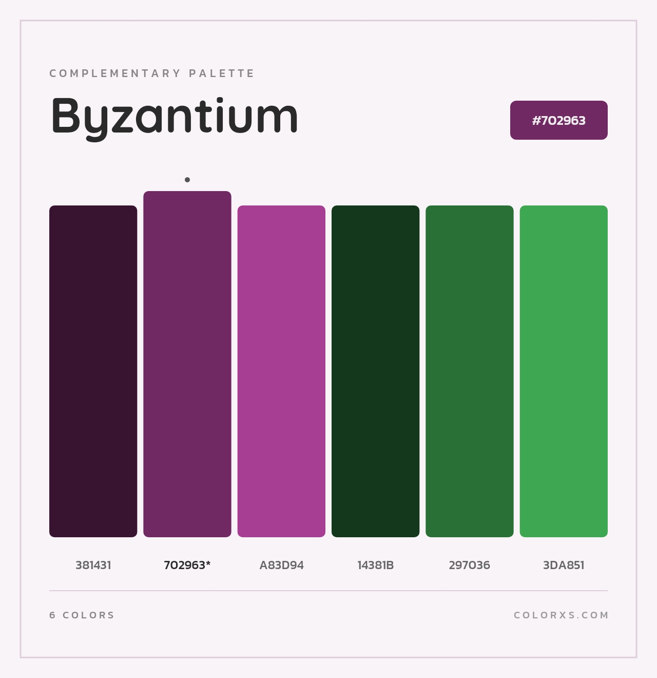 Byzantium - Complementary Color Palette
