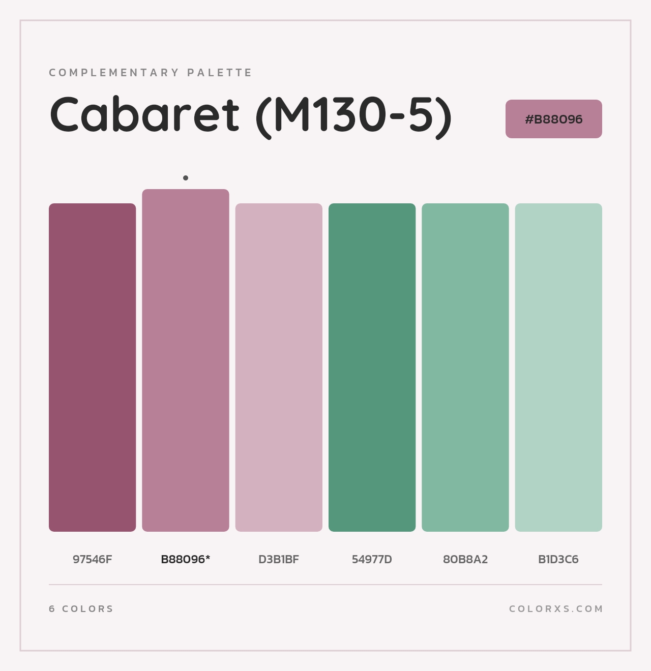 Cabaret (M130-5) - Complementary Color Palette