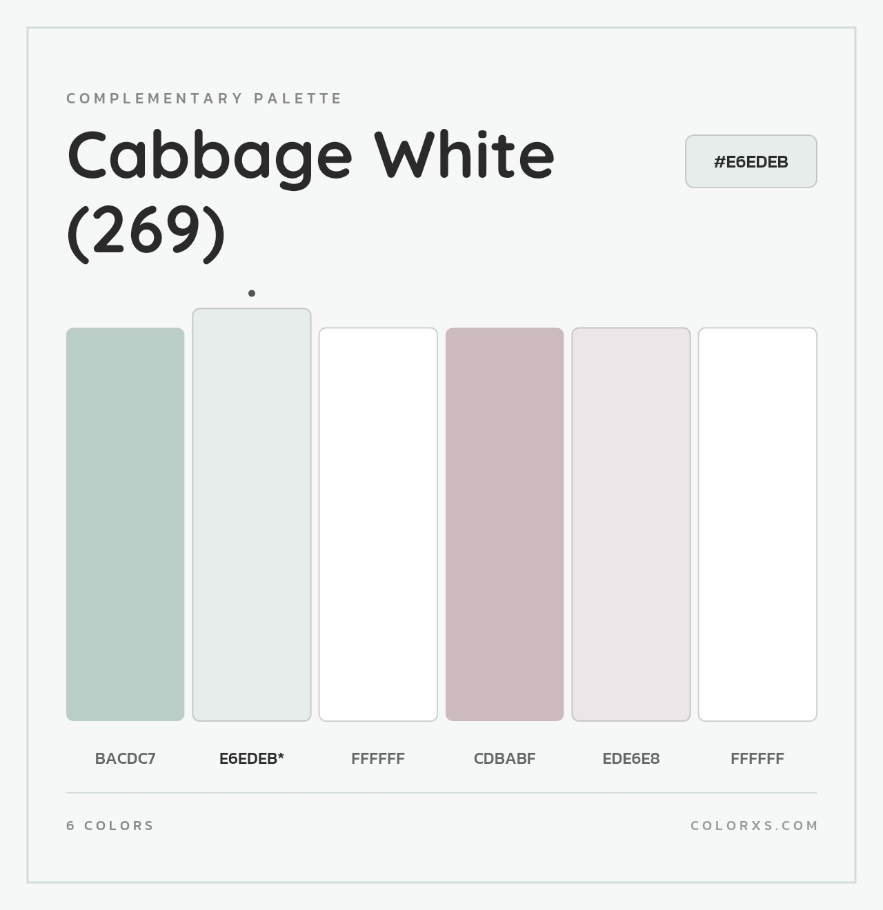 Cabbage White (269) - Complementary Color Palette