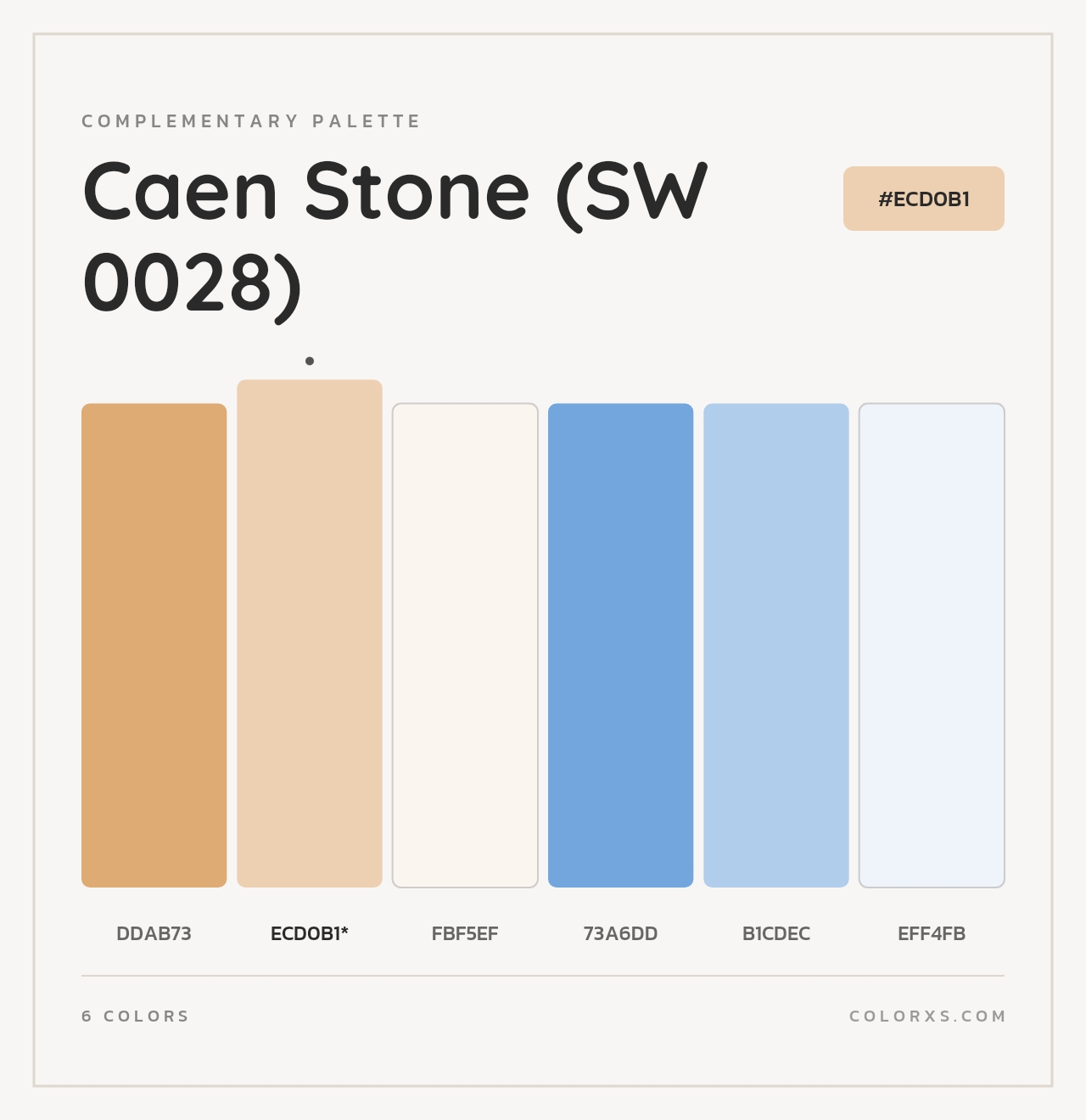 Caen Stone (SW 0028) - Complementary Color Palette